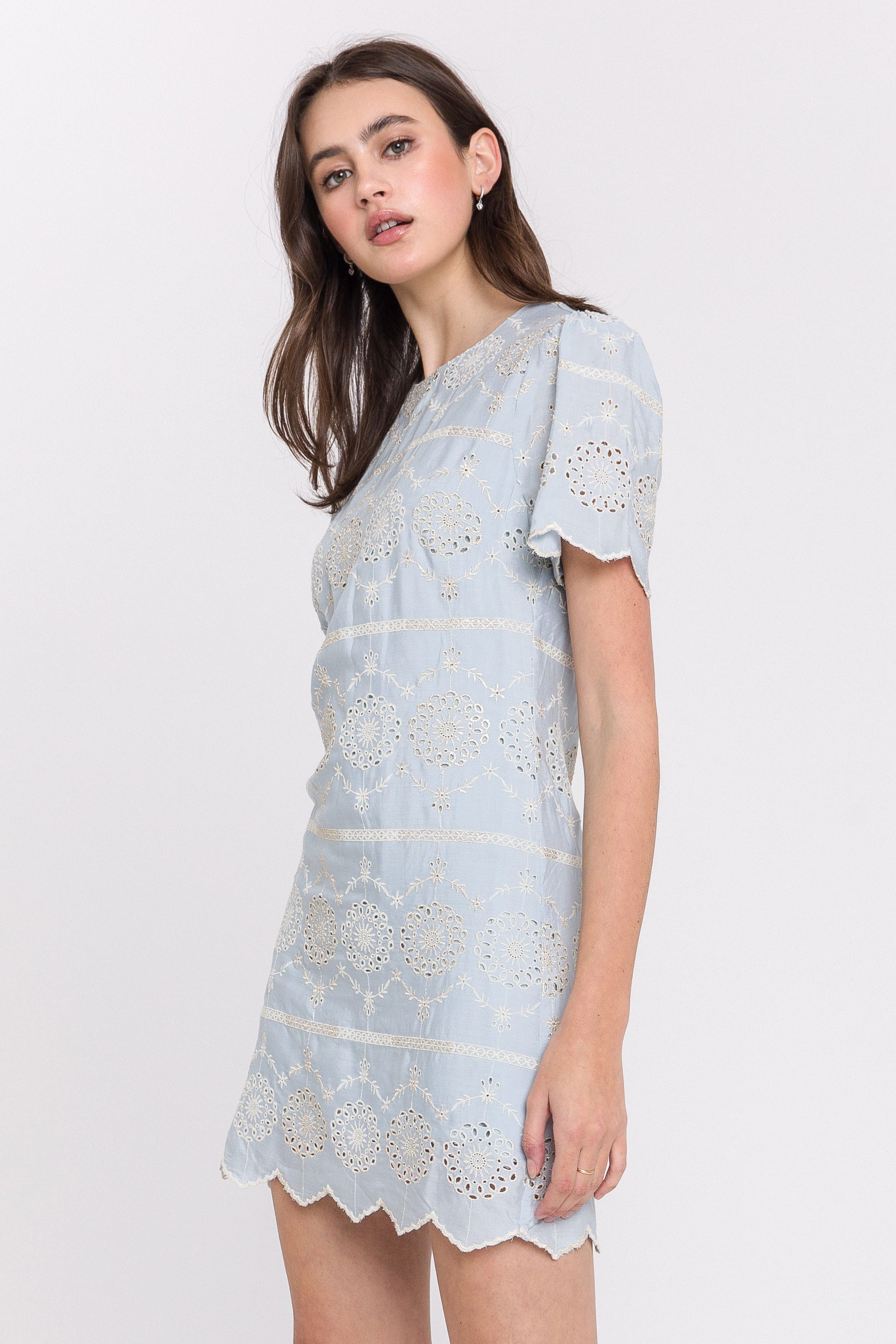 ENGLISH FACTORY - Lace Shift Dress - DRESSES available at Objectrare