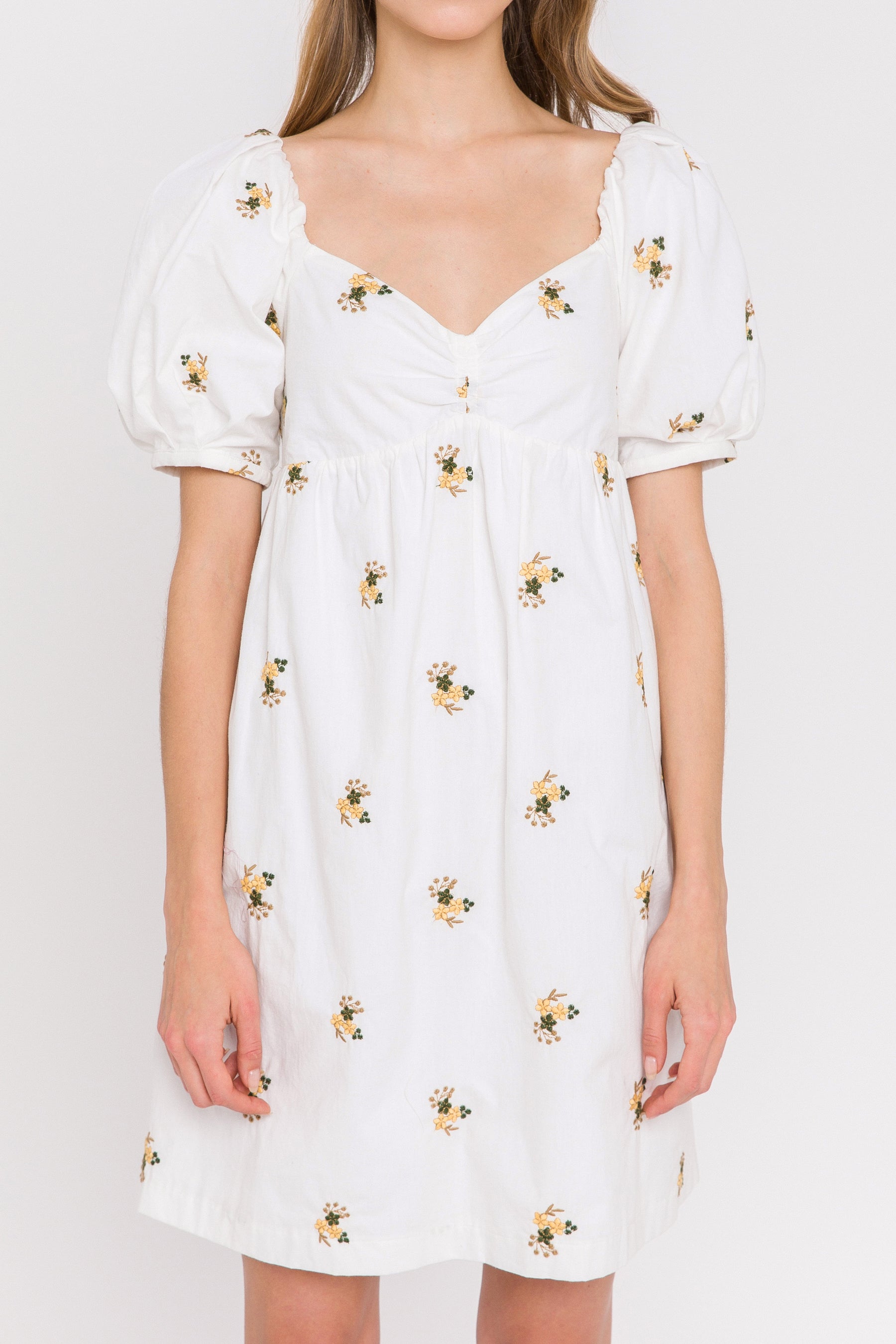 LA'VEN - Embroidery Mini Dress - DRESSES available at Objectrare