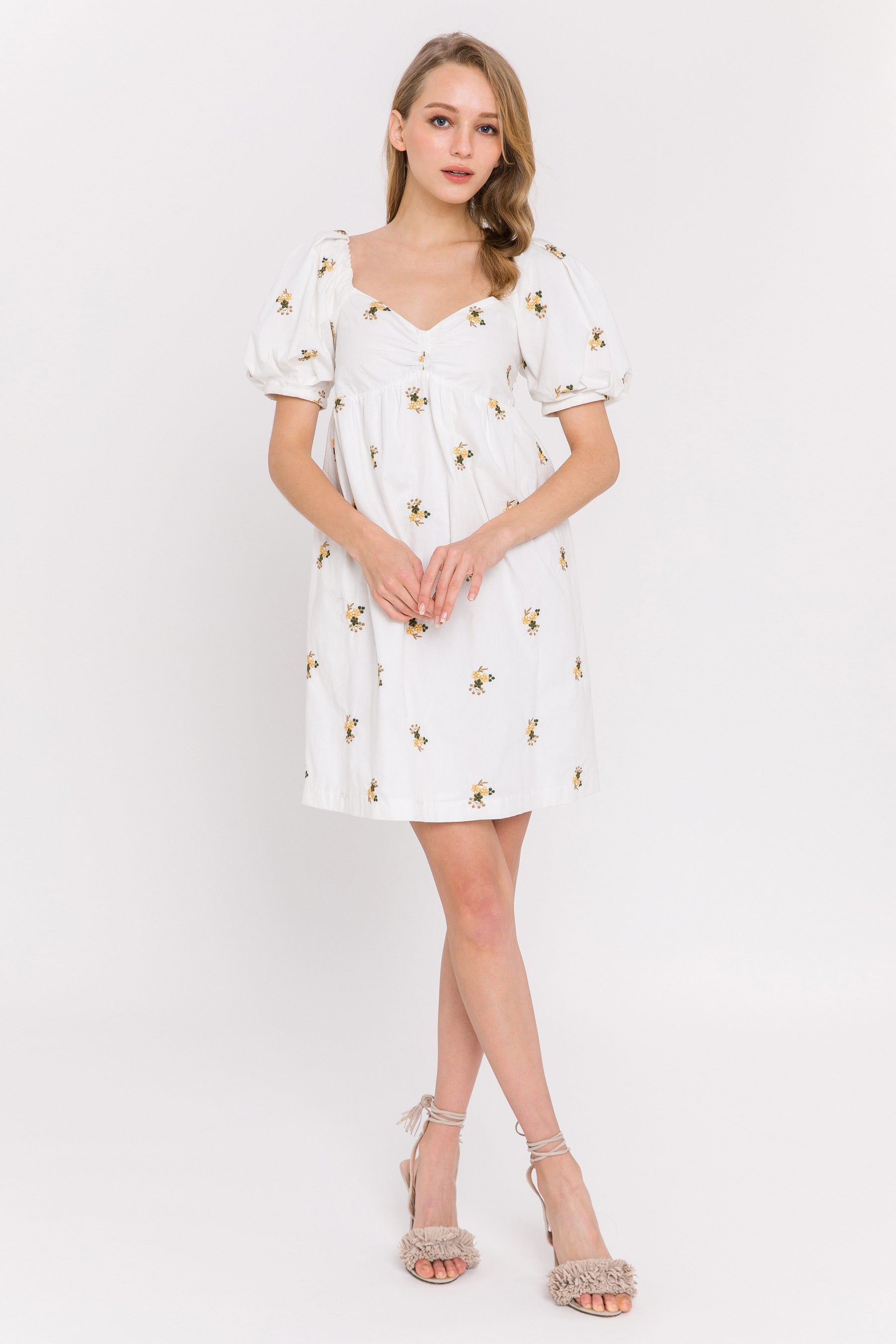 LA'VEN - Embroidery Mini Dress - DRESSES available at Objectrare