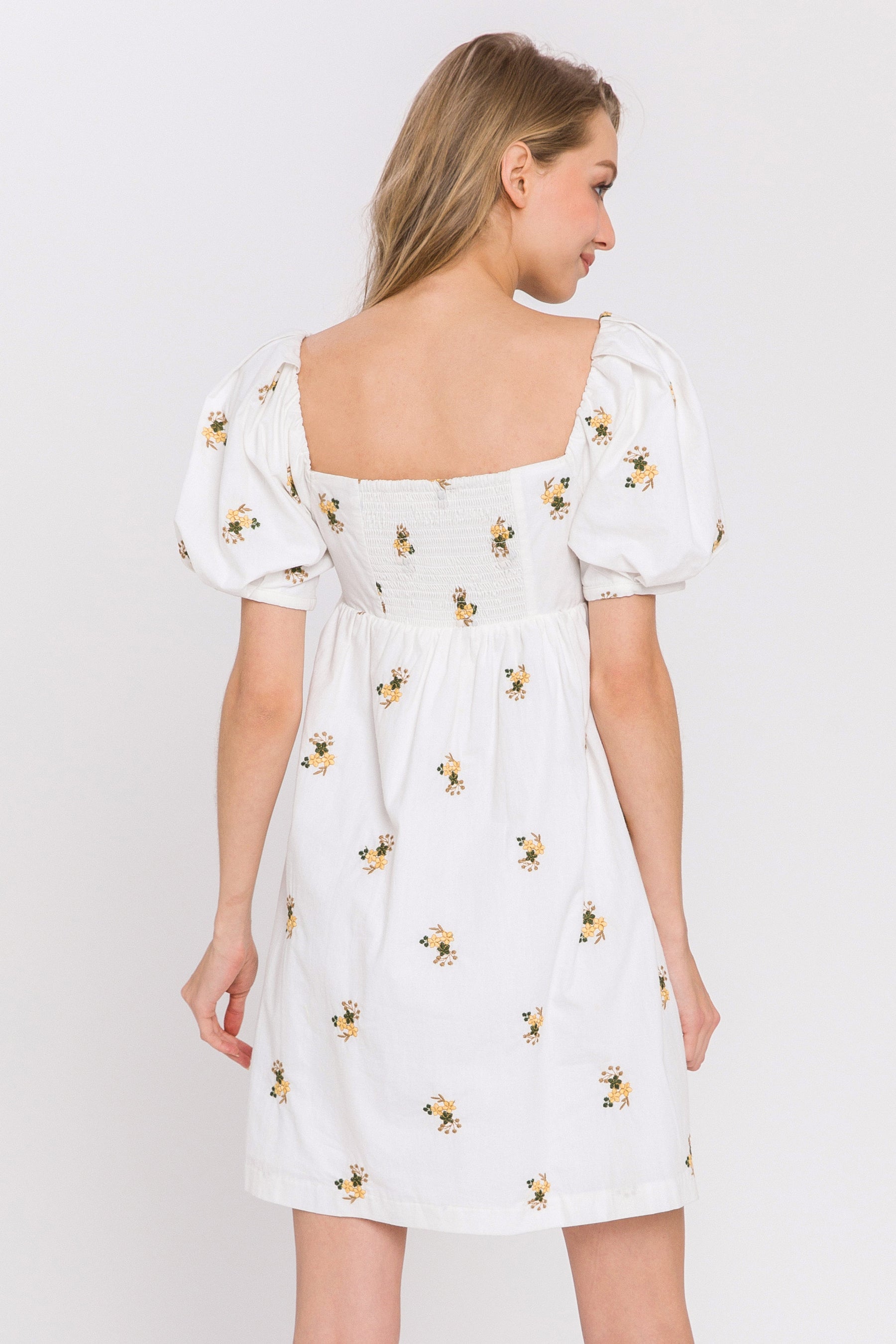 LA'VEN - Embroidery Mini Dress - DRESSES available at Objectrare
