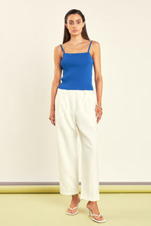 GREY LAB - Pleated Cropped Pants - PANTS available at Objectrare