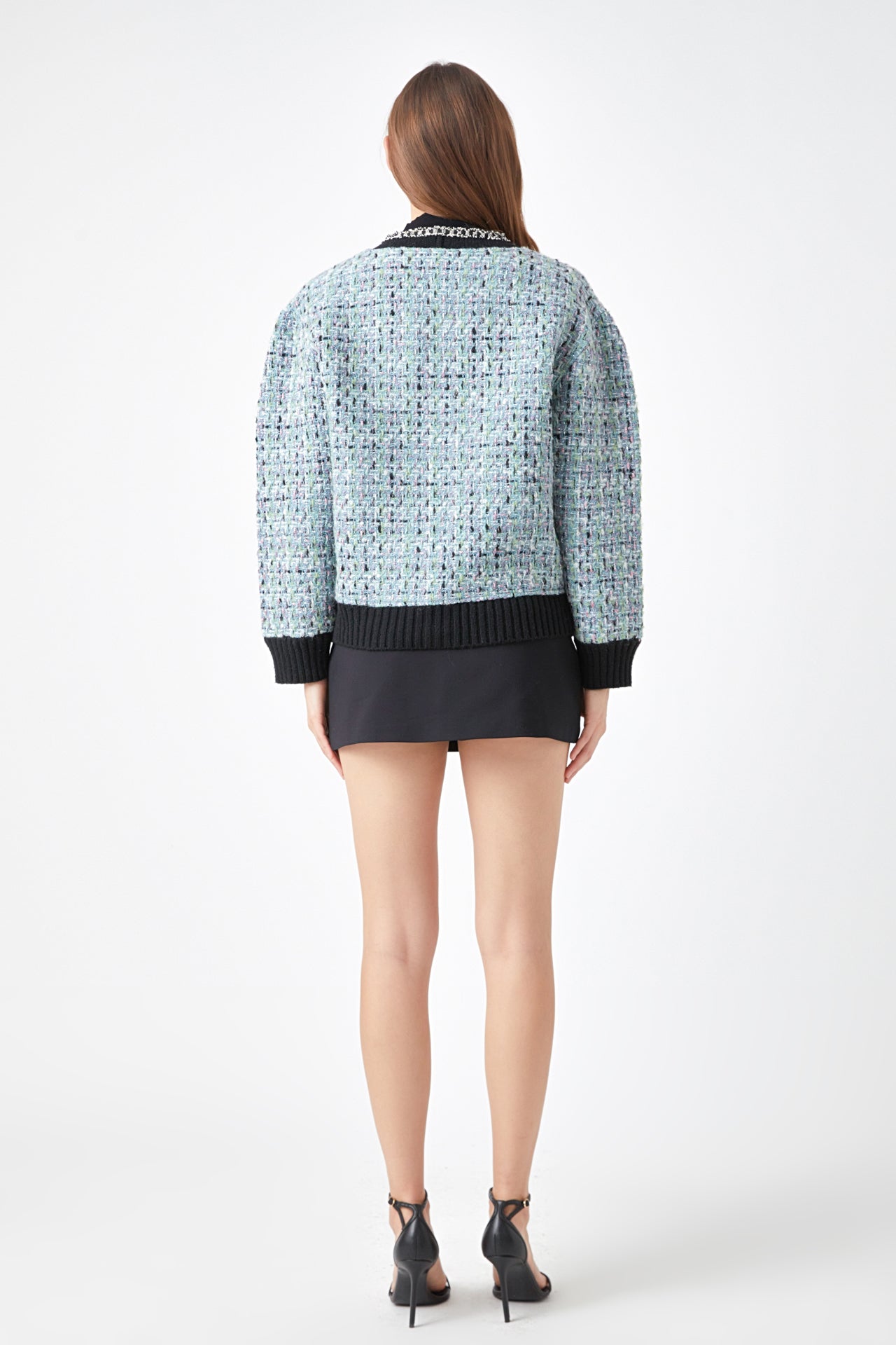 ENDLESS ROSE - Premium Boucle Cardigan - SWEATERS & KNITS available at Objectrare