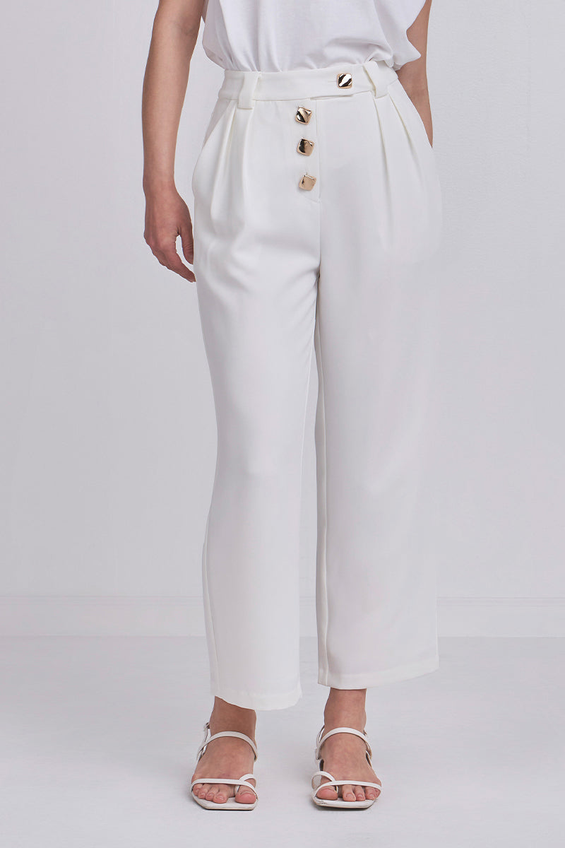 ENDLESS ROSE - Endless Rose - Trousers with Button Detail - PANTS available at Objectrare