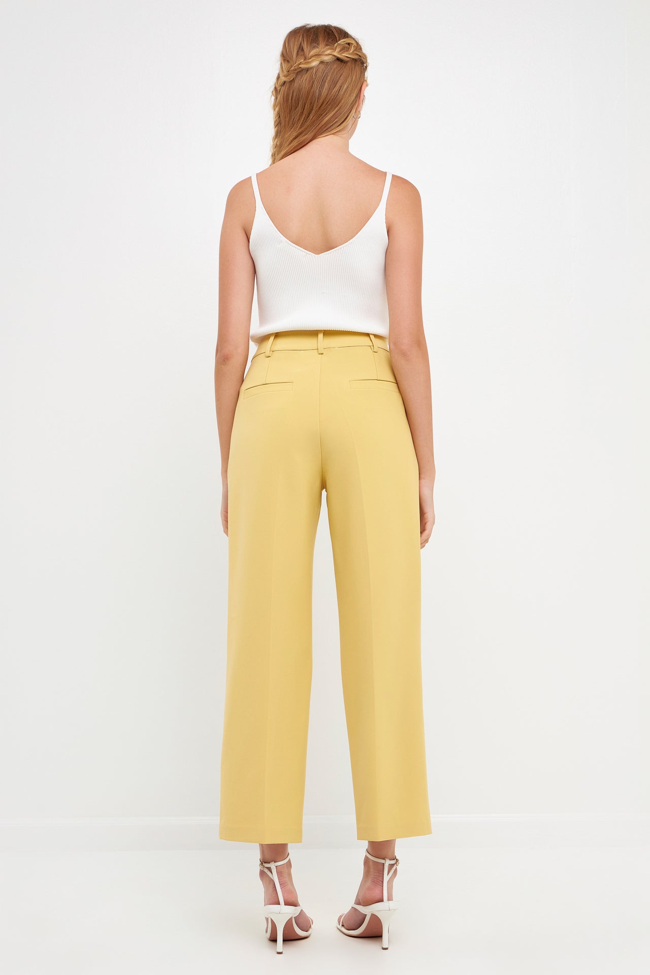 ENGLISH FACTORY - High-Waisted Straight-Leg Trousers - PANTS available at Objectrare