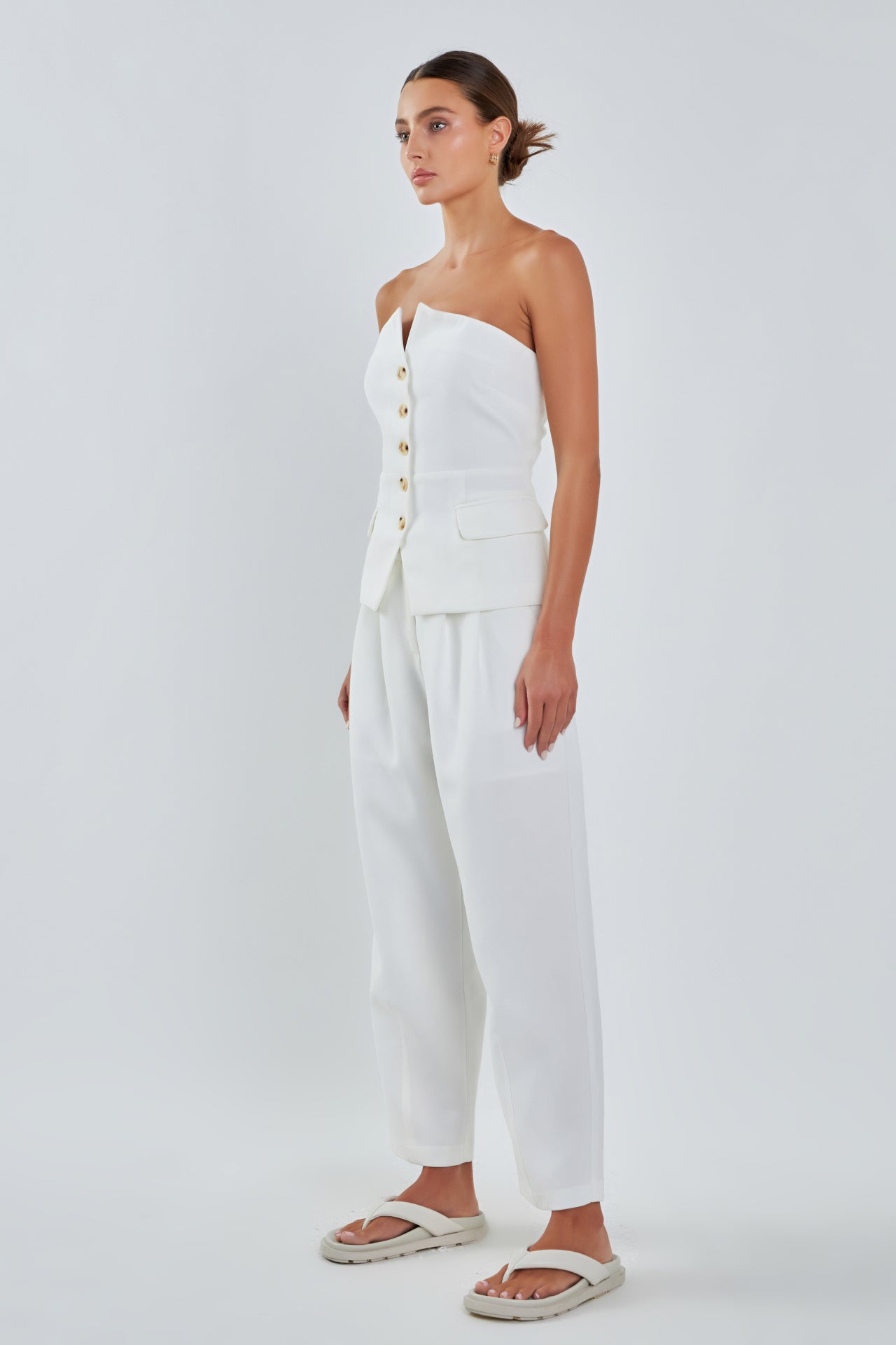 GREY LAB - Sleeveless Bustier Vest - VEST available at Objectrare