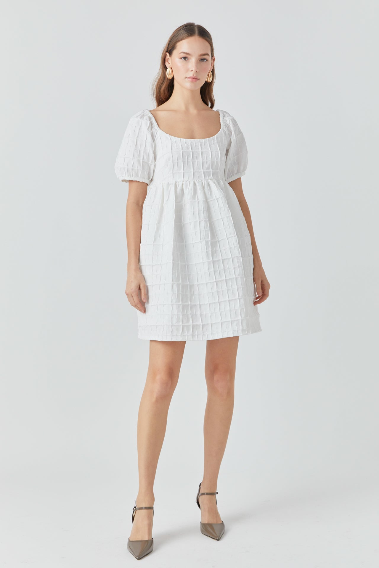 ENDLESS ROSE - Textured Mini Dress - DRESSES available at Objectrare