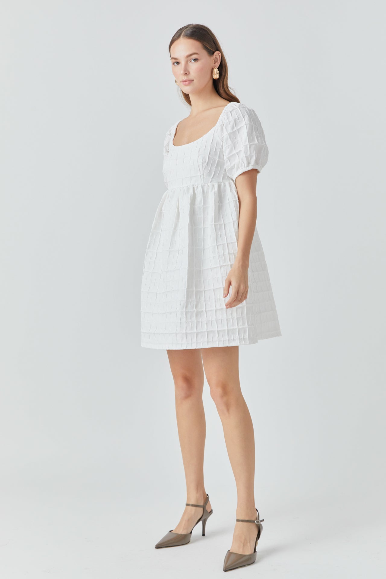 ENDLESS ROSE - Textured Mini Dress - DRESSES available at Objectrare