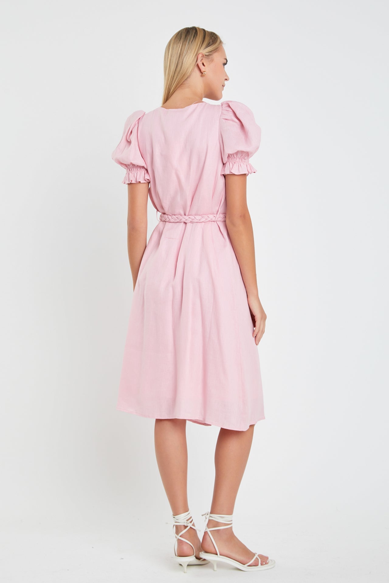 ENGLISH FACTORY - Linen Dress with Tie - DRESSES available at Objectrare