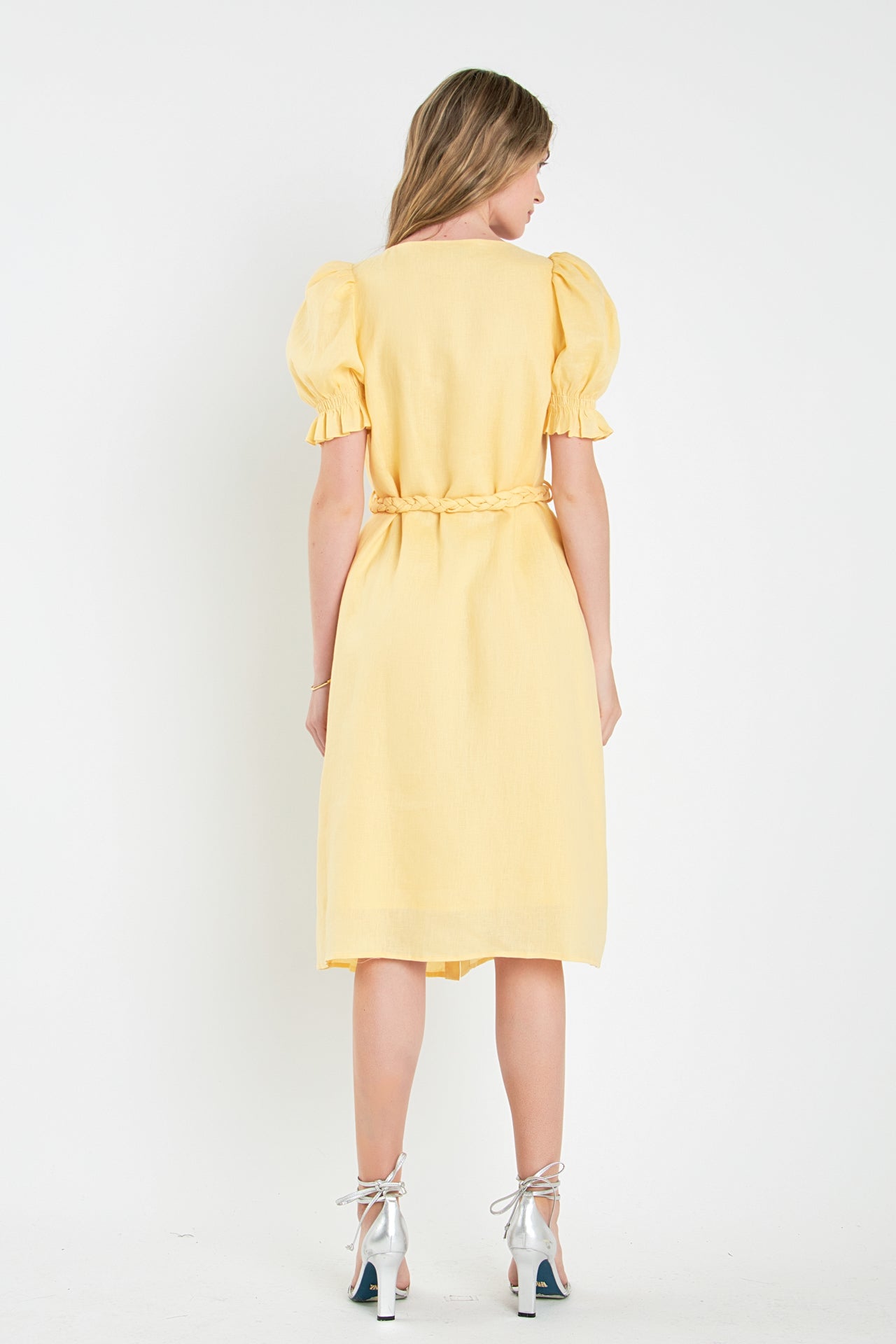 ENGLISH FACTORY - Linen Dress with Tie - DRESSES available at Objectrare