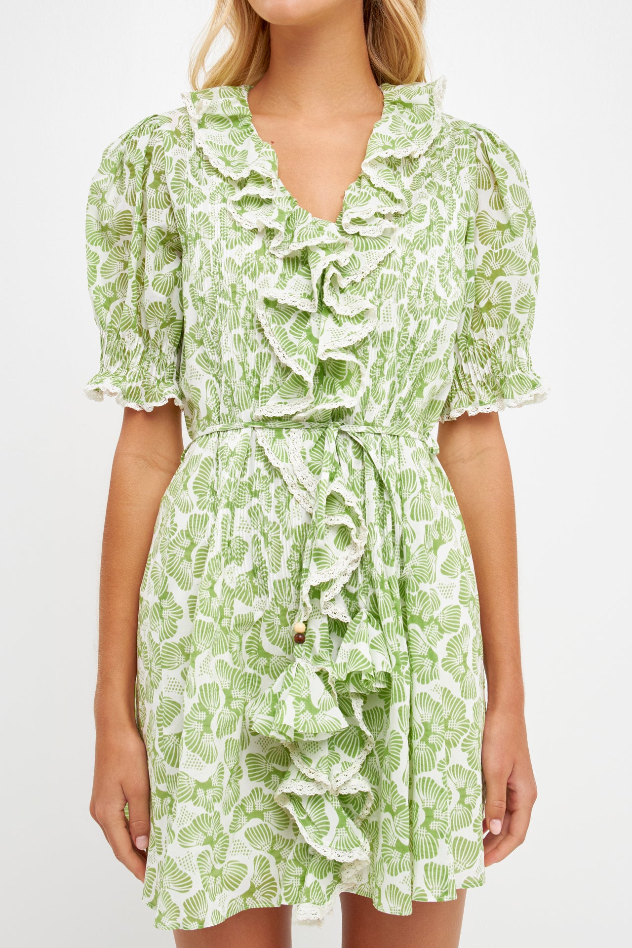 ENGLISH FACTORY - Ruffle Pintuck Dress - DRESSES available at Objectrare