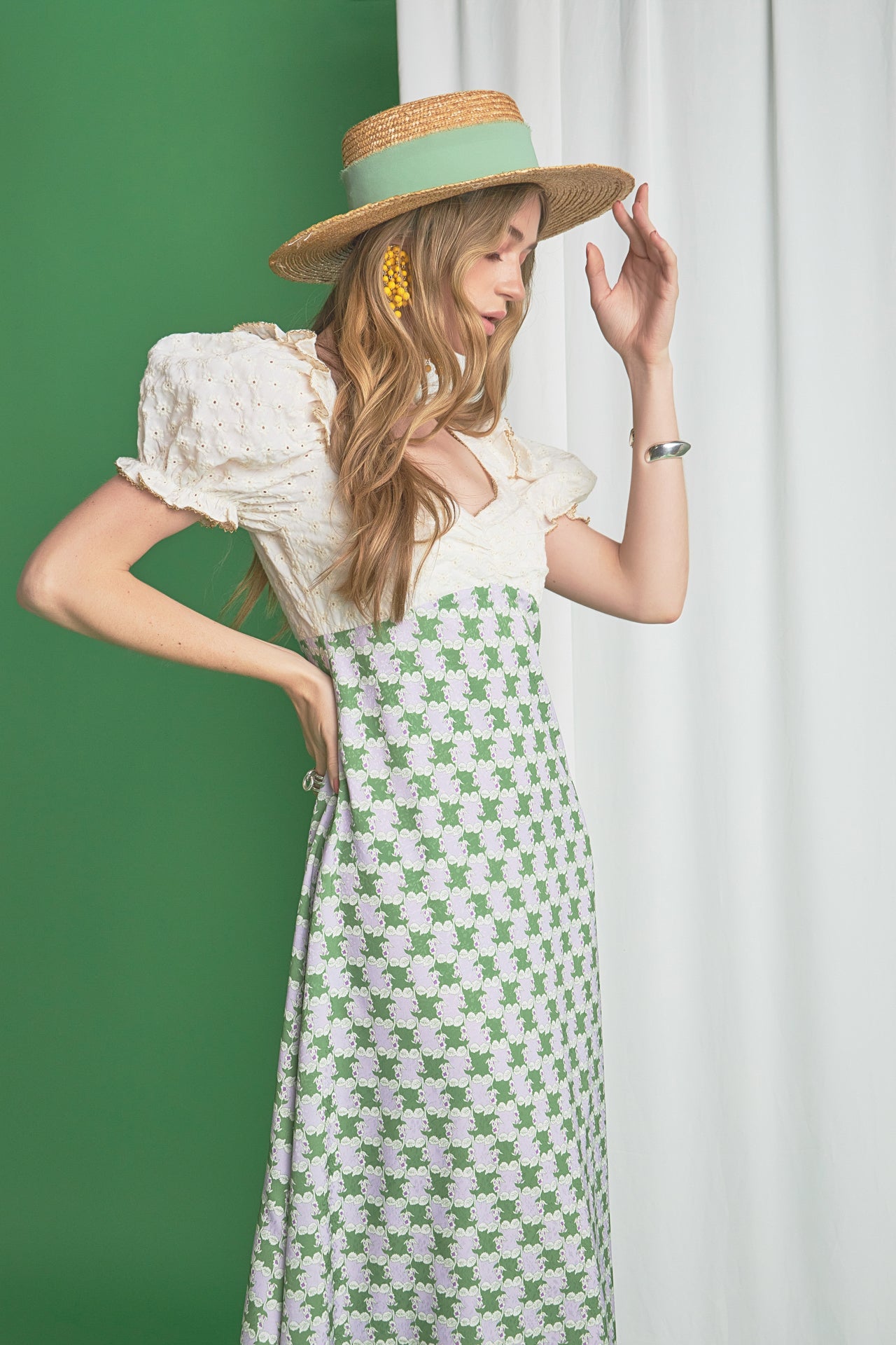ENGLISH FACTORY - Sweet Heart Neckline Floral Print Maxi Dress - DRESSES available at Objectrare