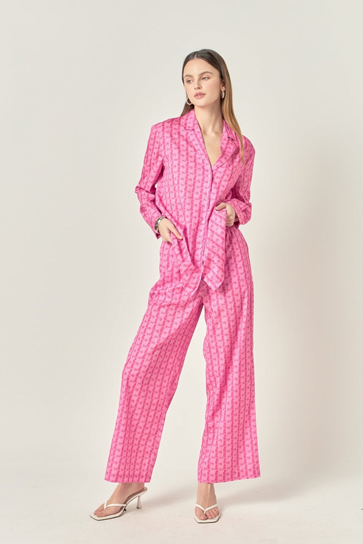 ENGLISH FACTORY - Printed Long Pants - PANTS available at Objectrare