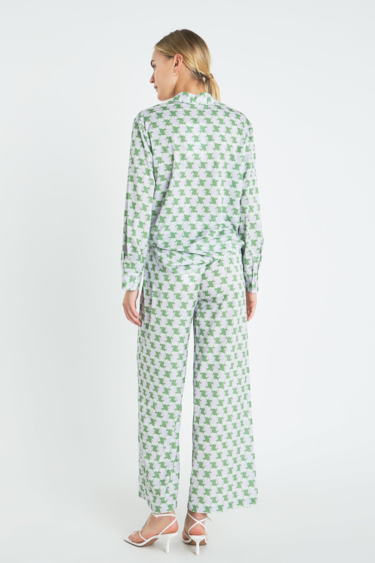 ENGLISH FACTORY - Printed Satin Shirt - BLOUSES available at Objectrare