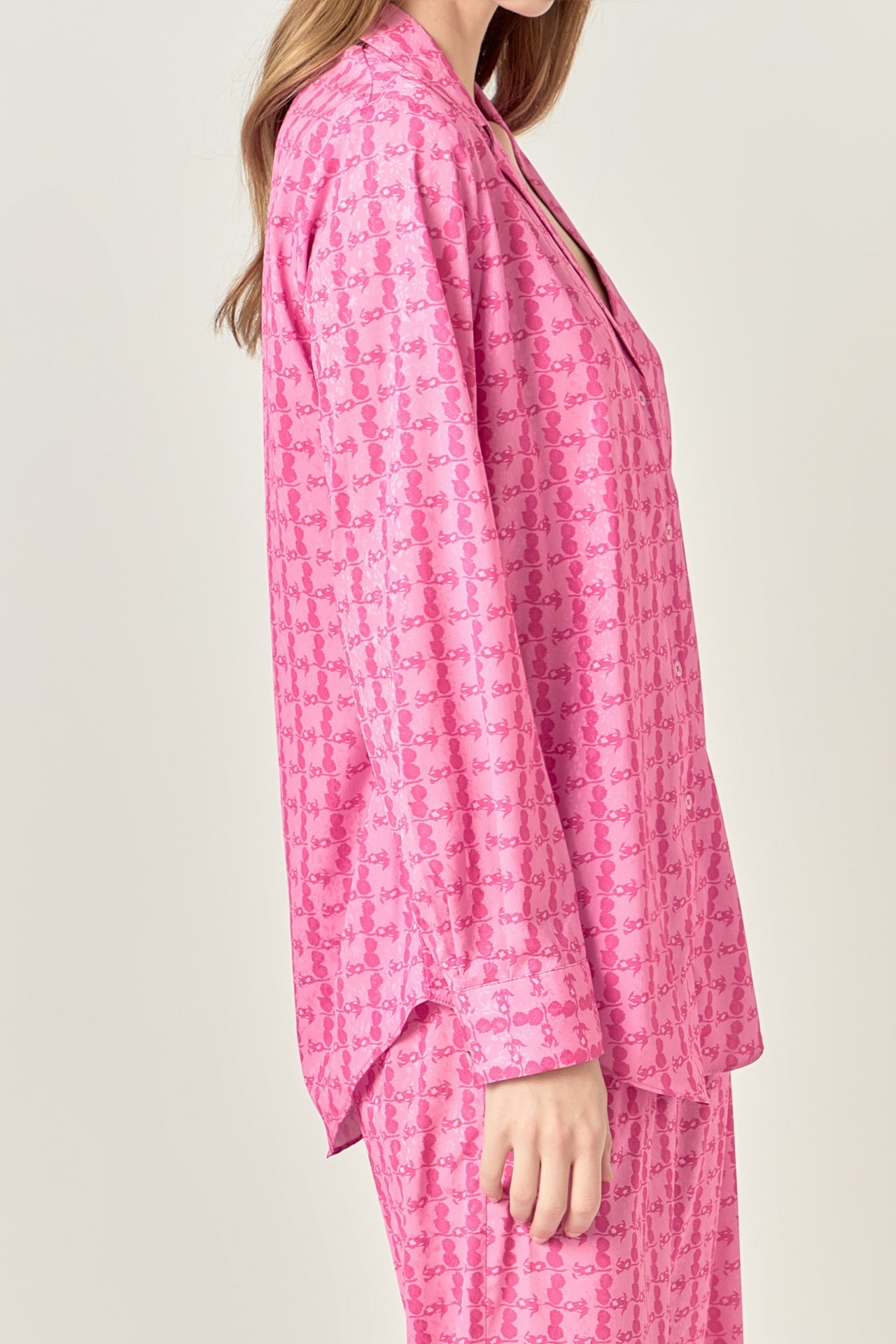 ENGLISH FACTORY - Satin Printed Shirt - SHIRTS available at Objectrare