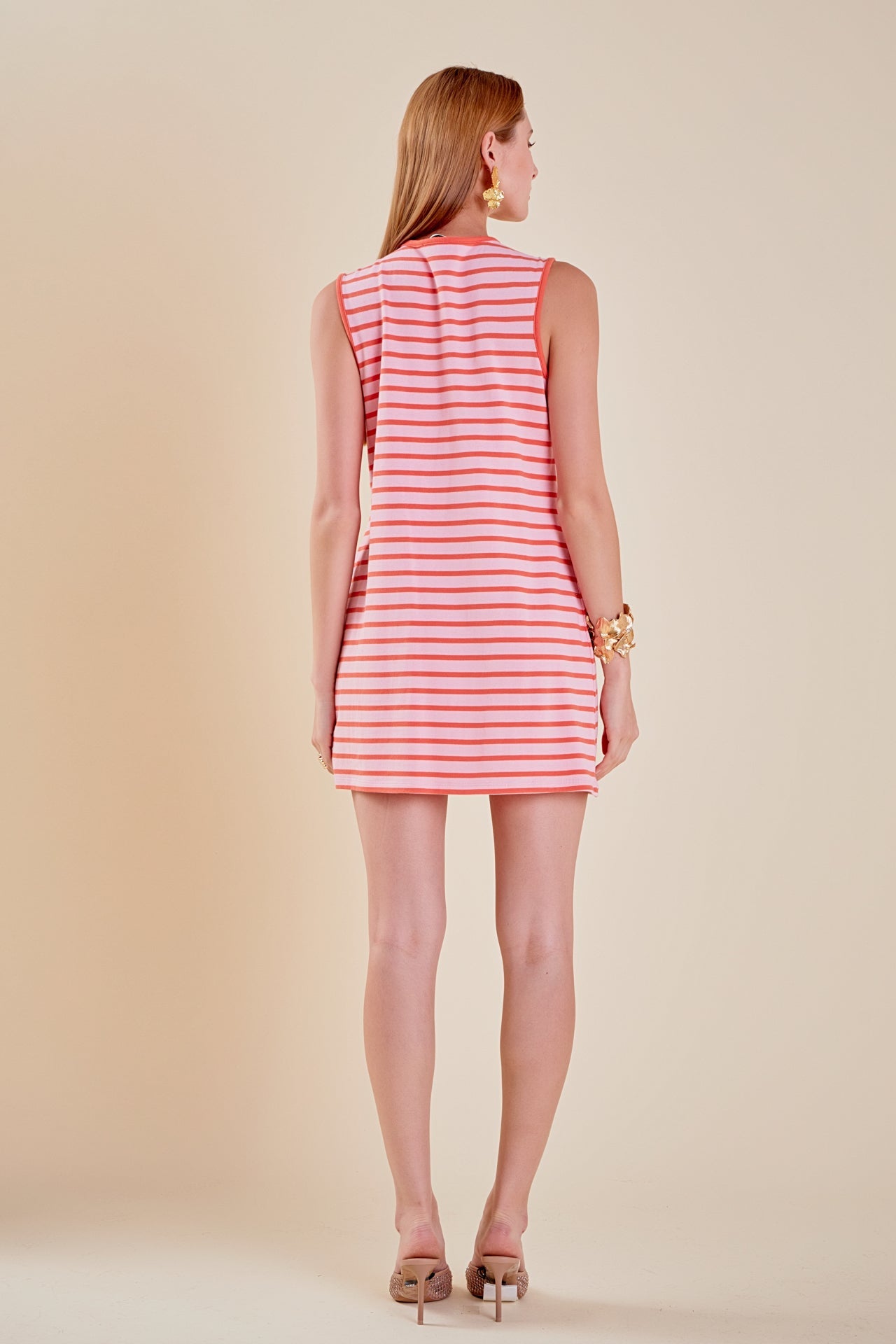 ENGLISH FACTORY - Striped Knit Lace Up Dress - DRESSES available at Objectrare