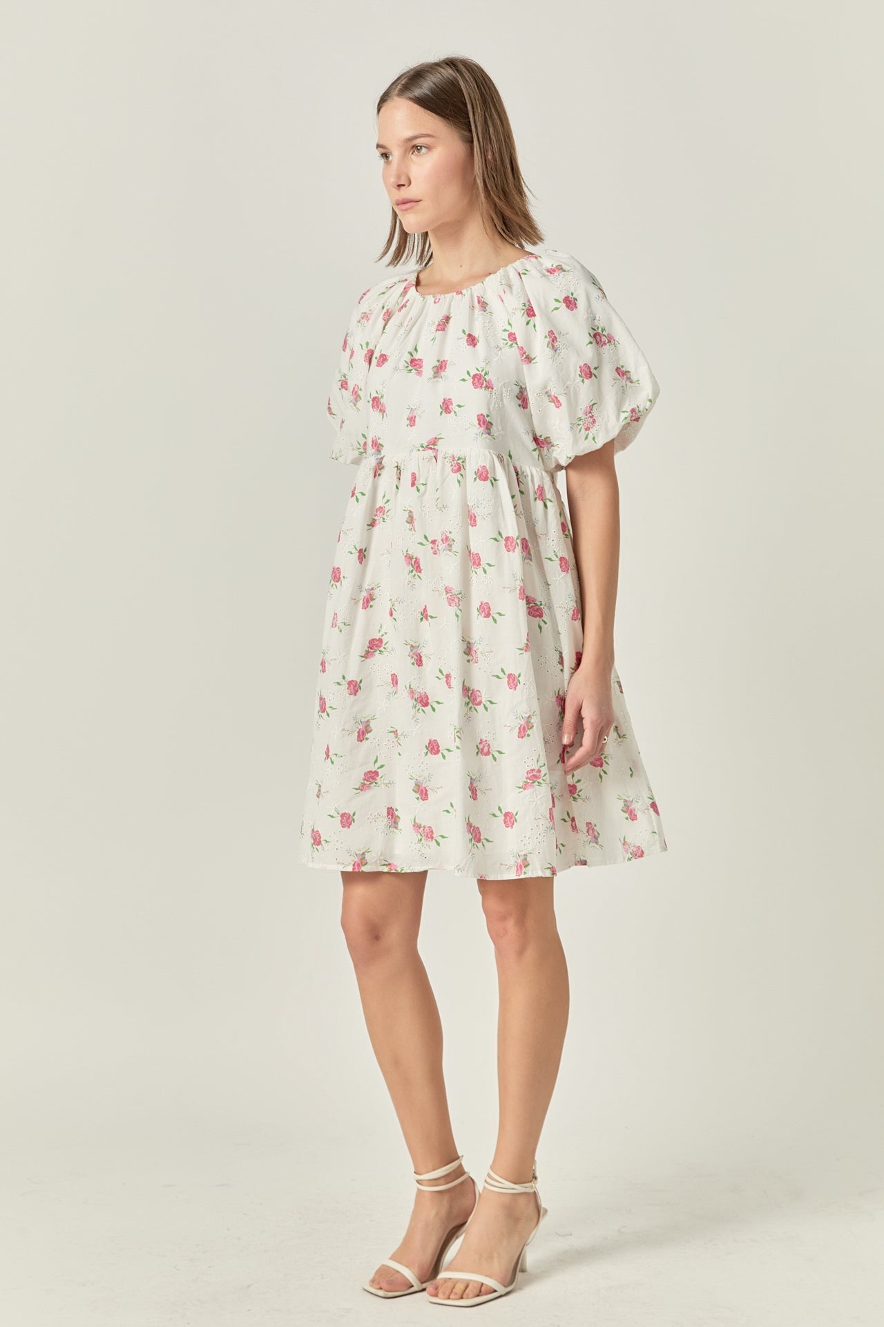 ENGLISH FACTORY - Floral Cotton Embroidered Dress - DRESSES available at Objectrare