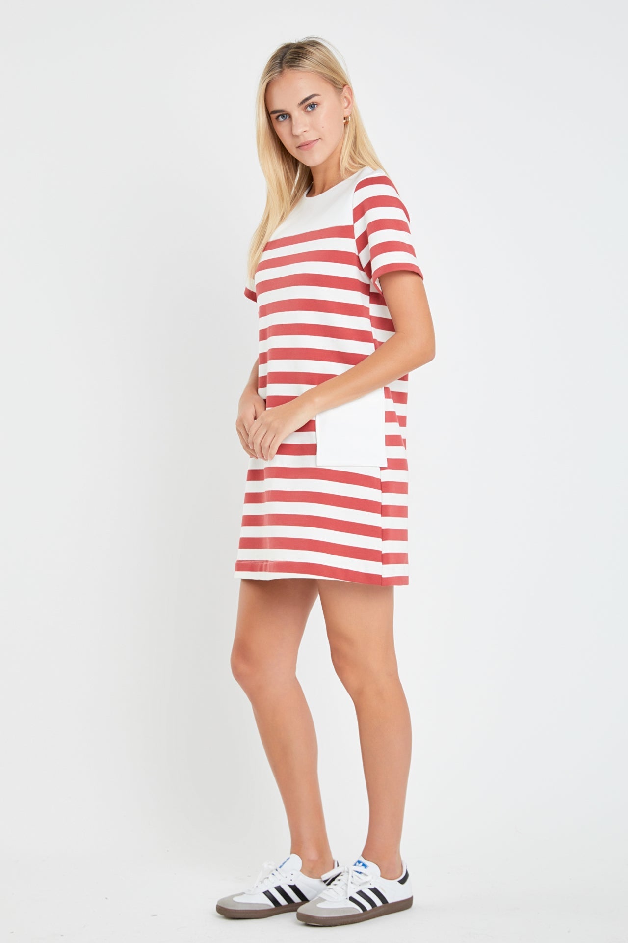 ENGLISH FACTORY - Striped Dress with Patch Pockets - DRESSES available at Objectrare