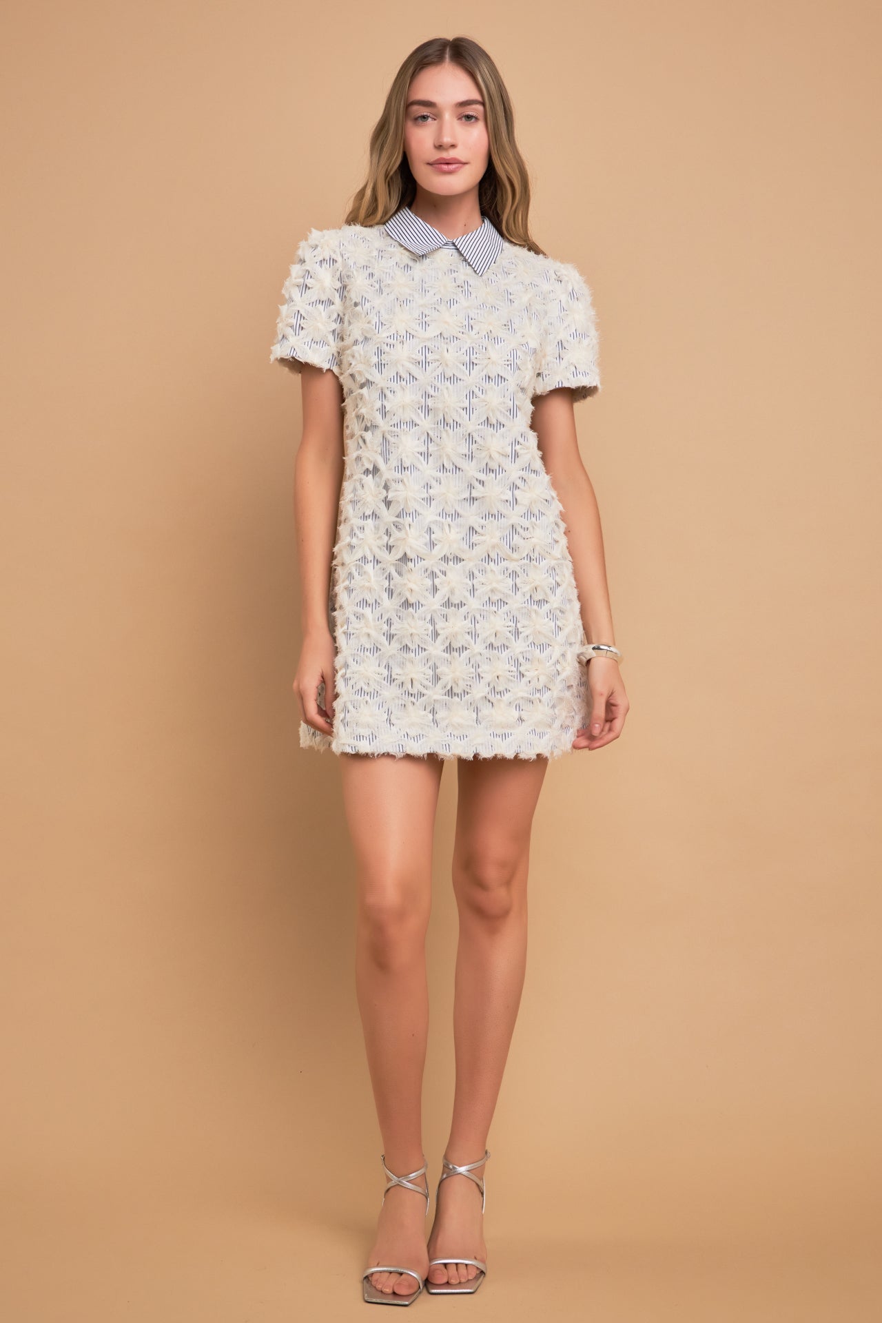 ENGLISH FACTORY - Premium Ribbon Embroidery Collared Dress - DRESSES available at Objectrare