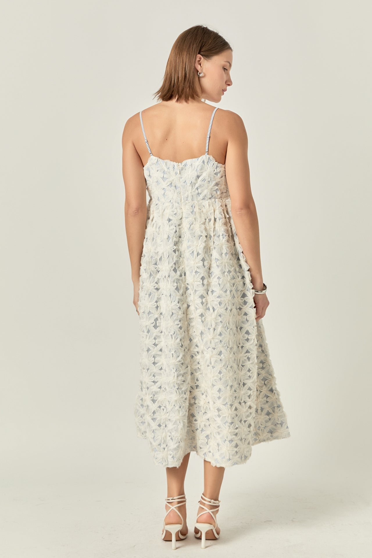 ENGLISH FACTORY - Ribbon Embroidery Puff Dress - DRESSES available at Objectrare