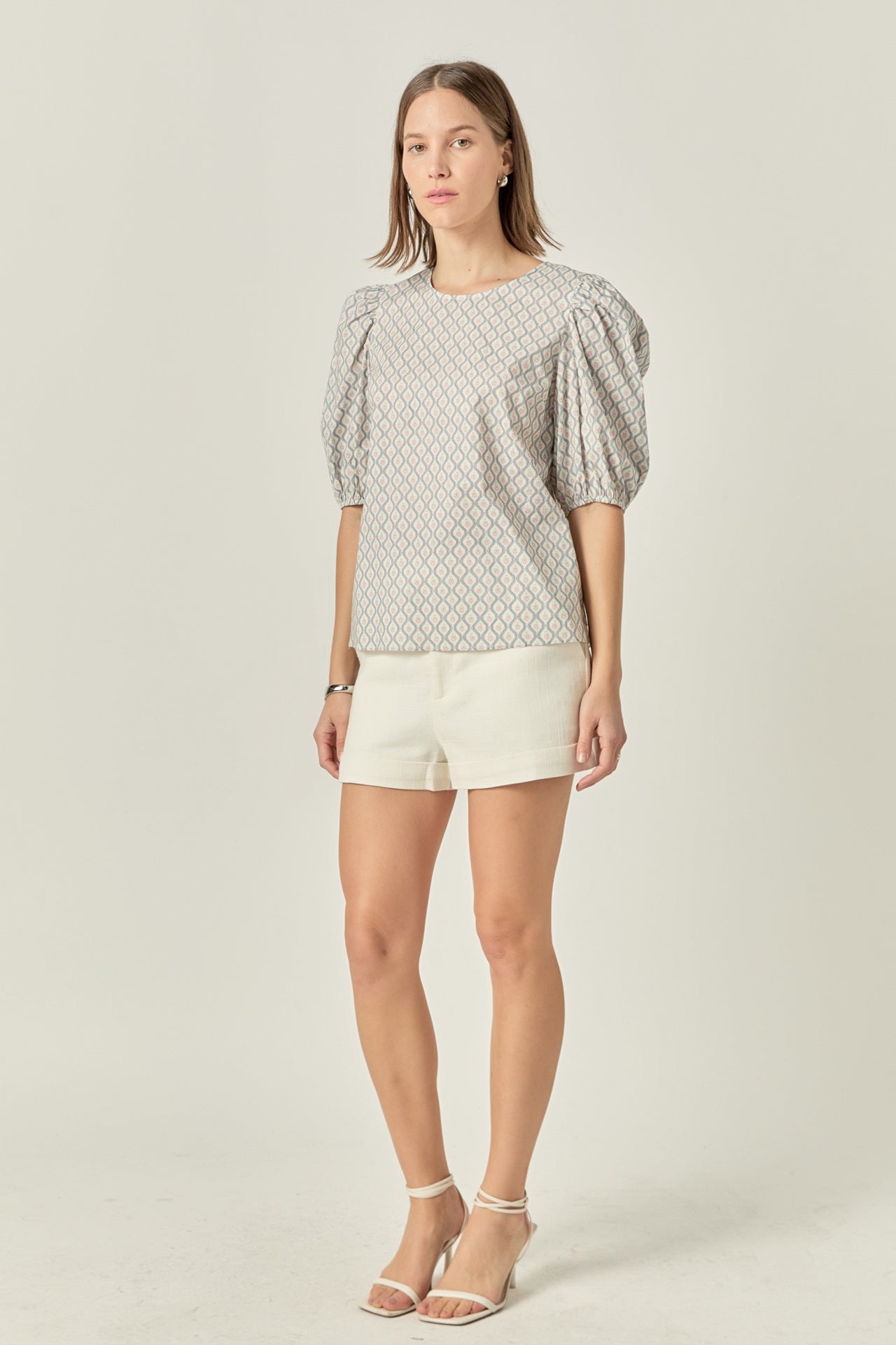 ENGLISH FACTORY - Floral Print Puff Sleeve Top - TOPS available at Objectrare