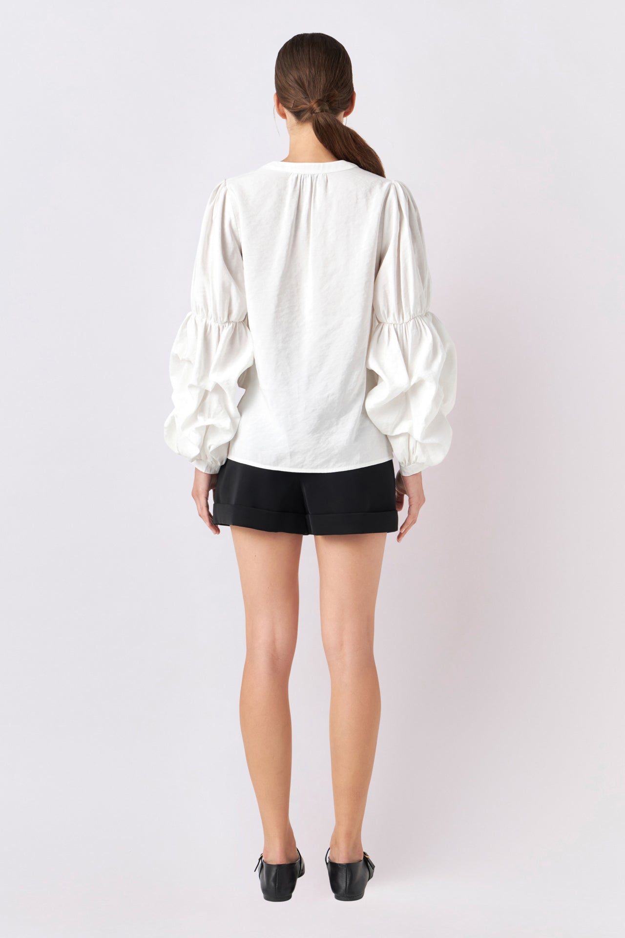 ENGLISH FACTORY - Blouson Sleeve Blouse - SHIRTS & BLOUSES available at Objectrare