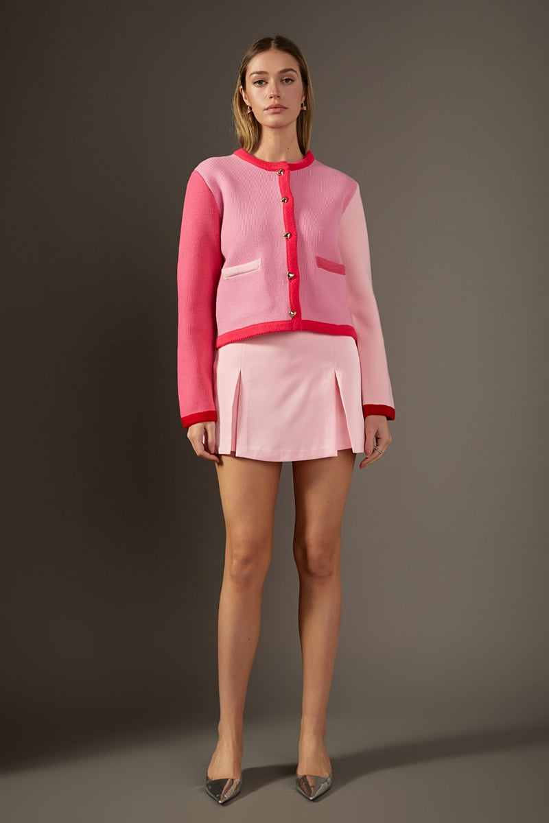 ENGLISH FACTORY - Satin Single Pleat Skort - SHORTS available at Objectrare