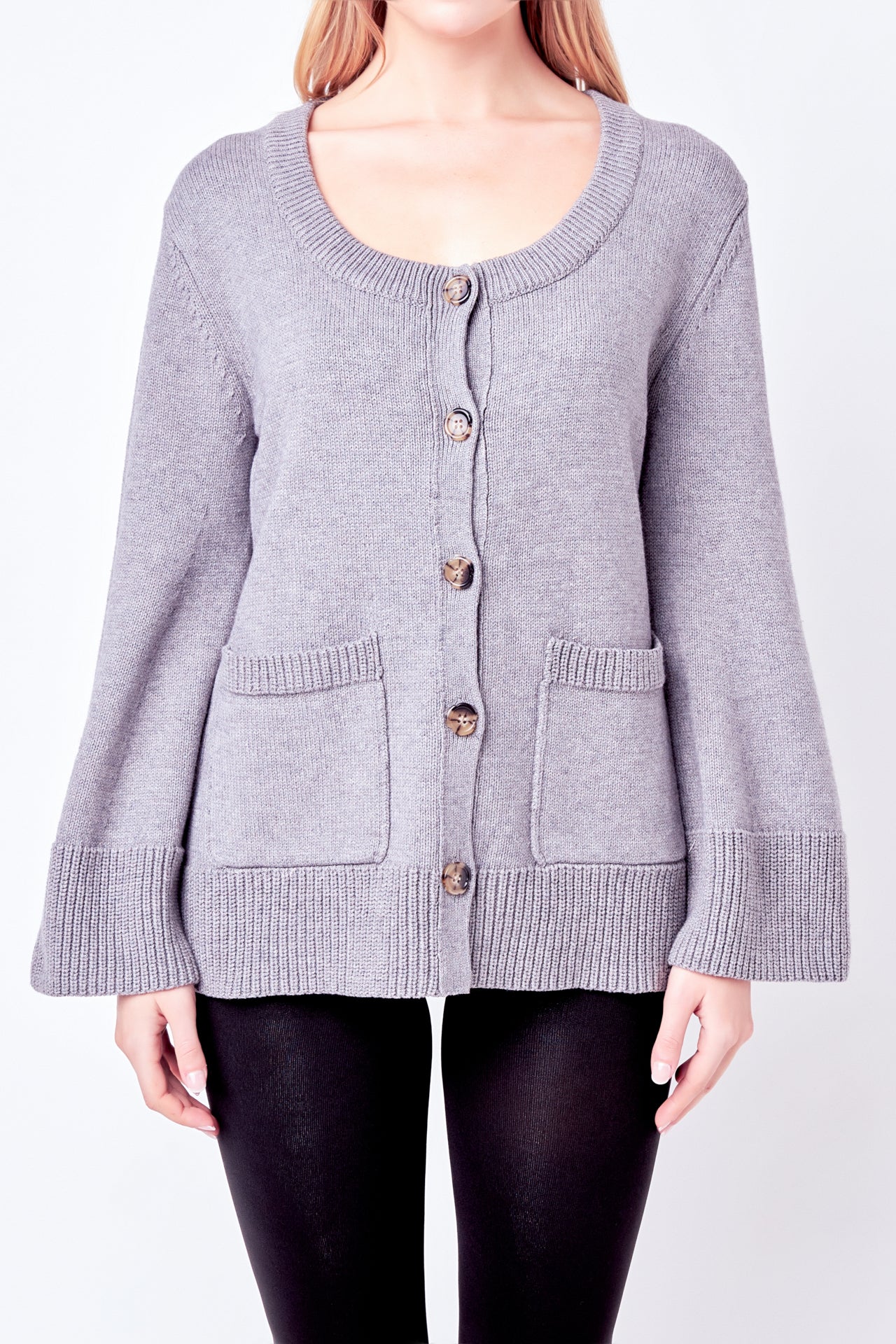 Scoop Neck Cardigan