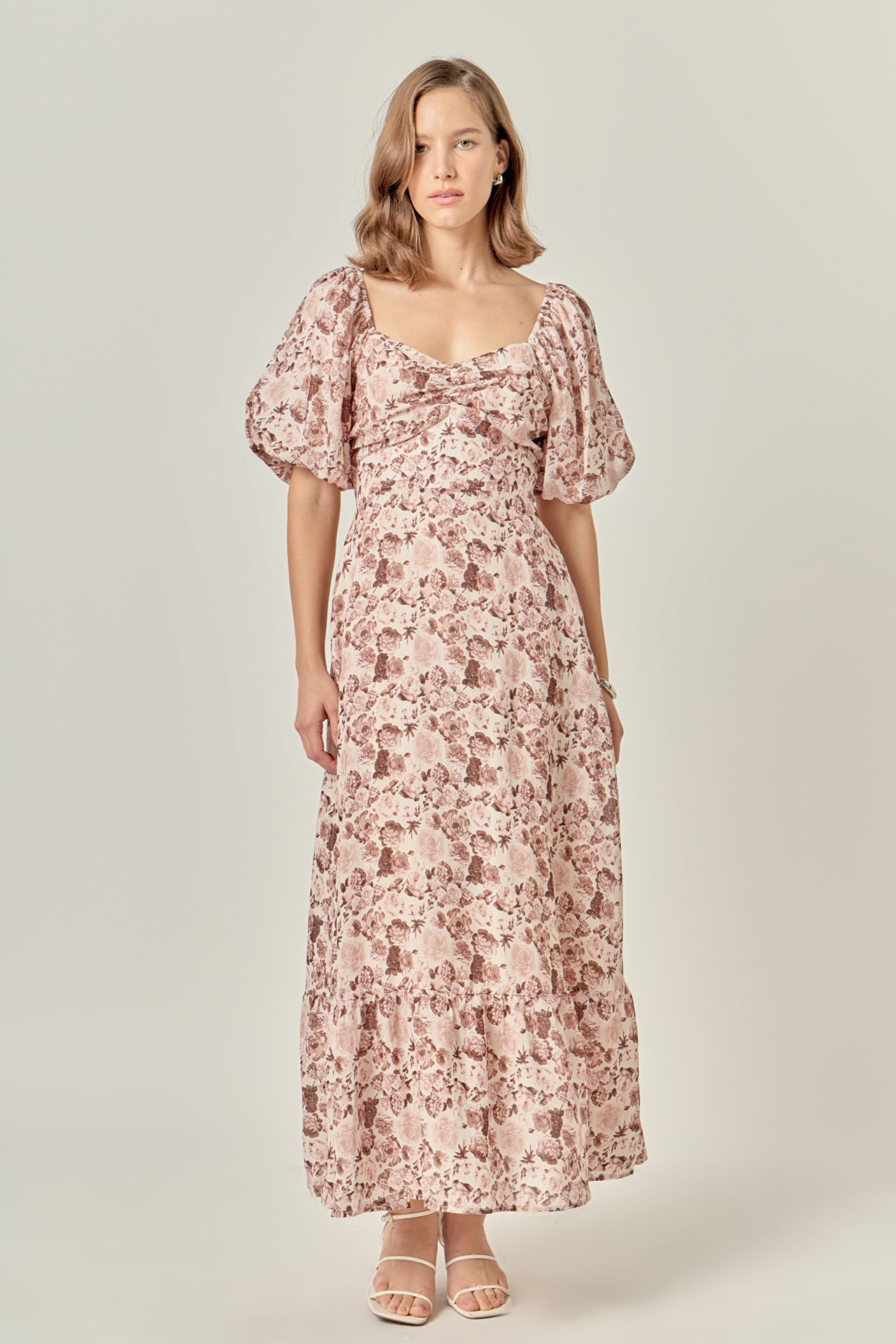ENGLISH FACTORY - Linen Floral Maxi Dress - DRESSES available at Objectrare