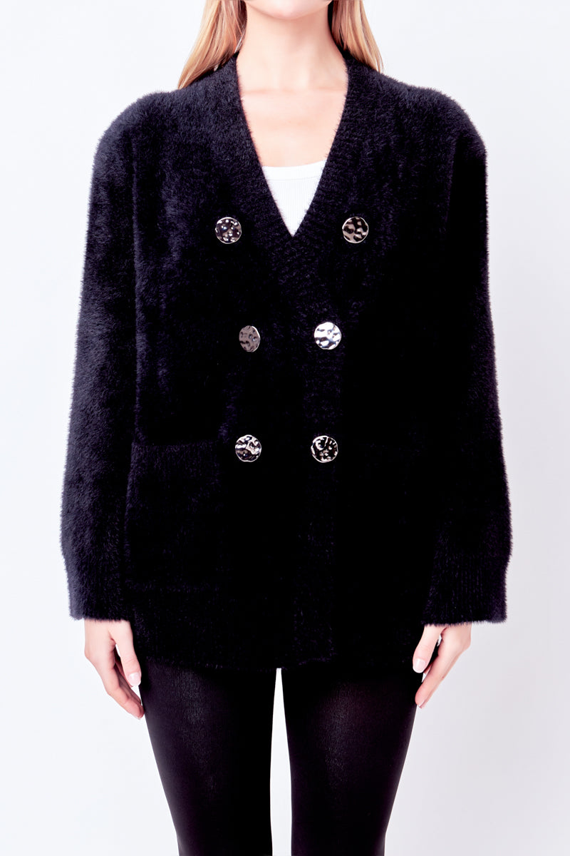ENGLISH FACTORY - Knit Blazer Cardigan - SWEATERS & KNITS available at Objectrare