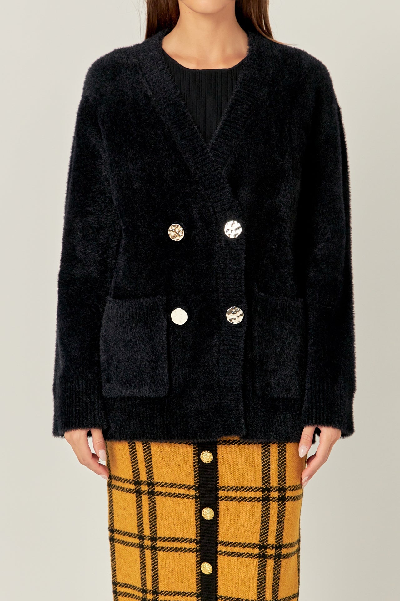 Knit Blazer Cardigan