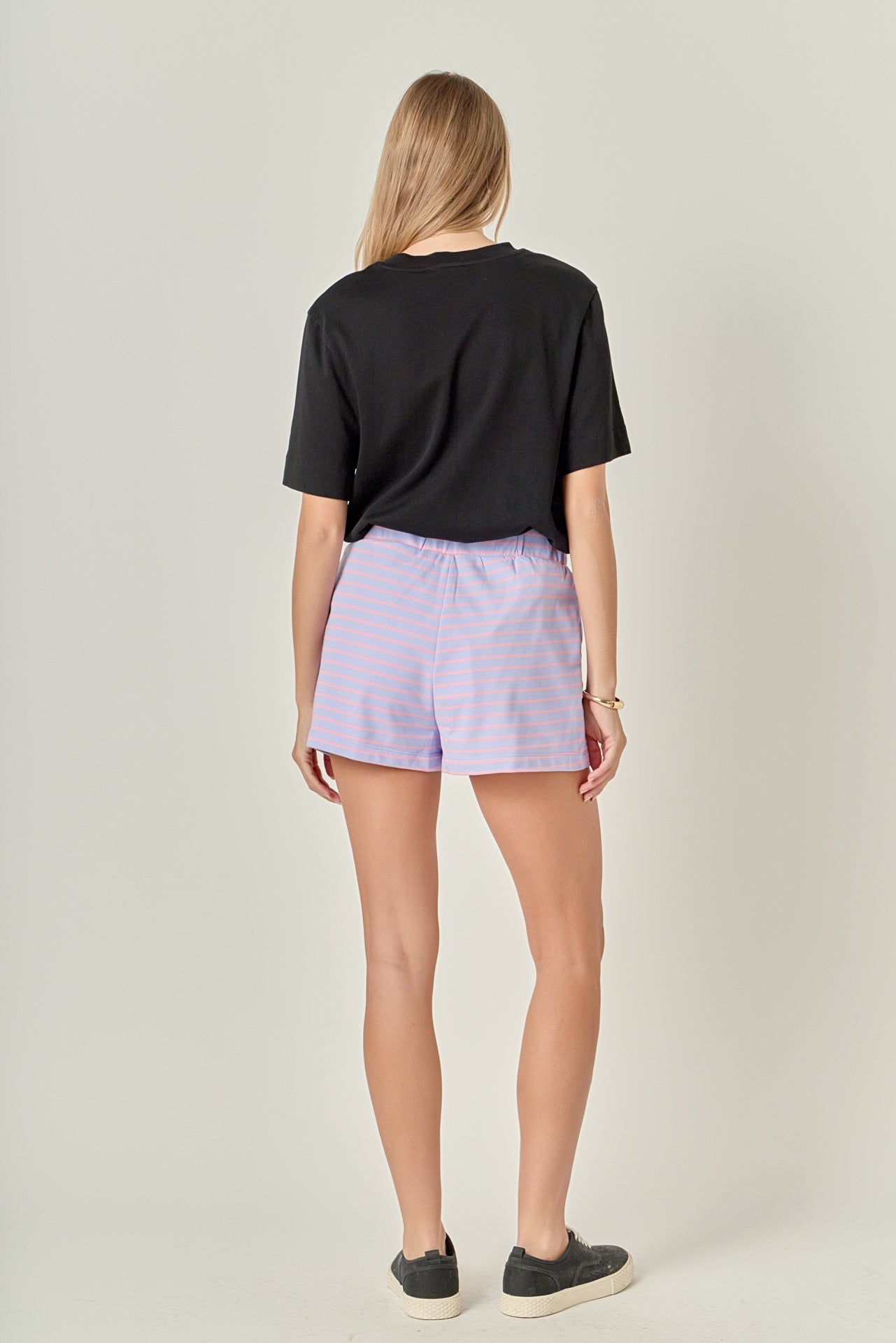 ENGLISH FACTORY - Striped Breton Shorts - SHORTS available at Objectrare