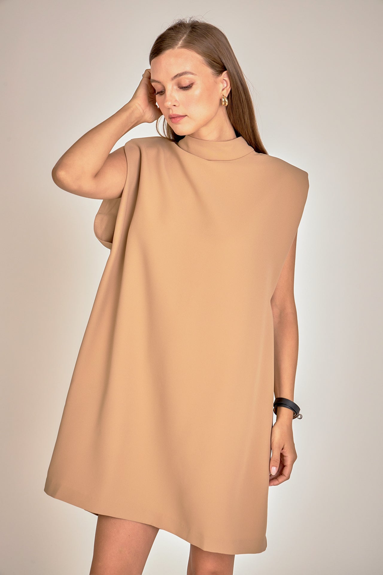 ENGLISH FACTORY - Mock Neck Shift Dress - DRESSES available at Objectrare