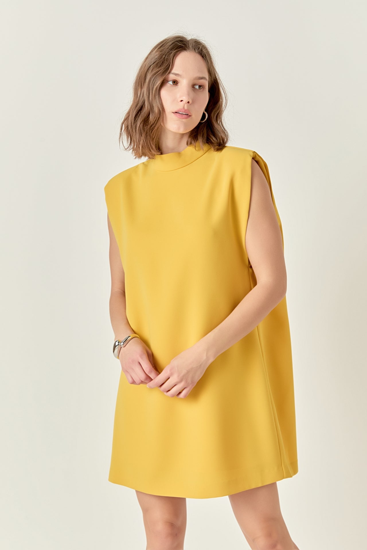 ENGLISH FACTORY - Mock Neck Shift Dress - DRESSES available at Objectrare