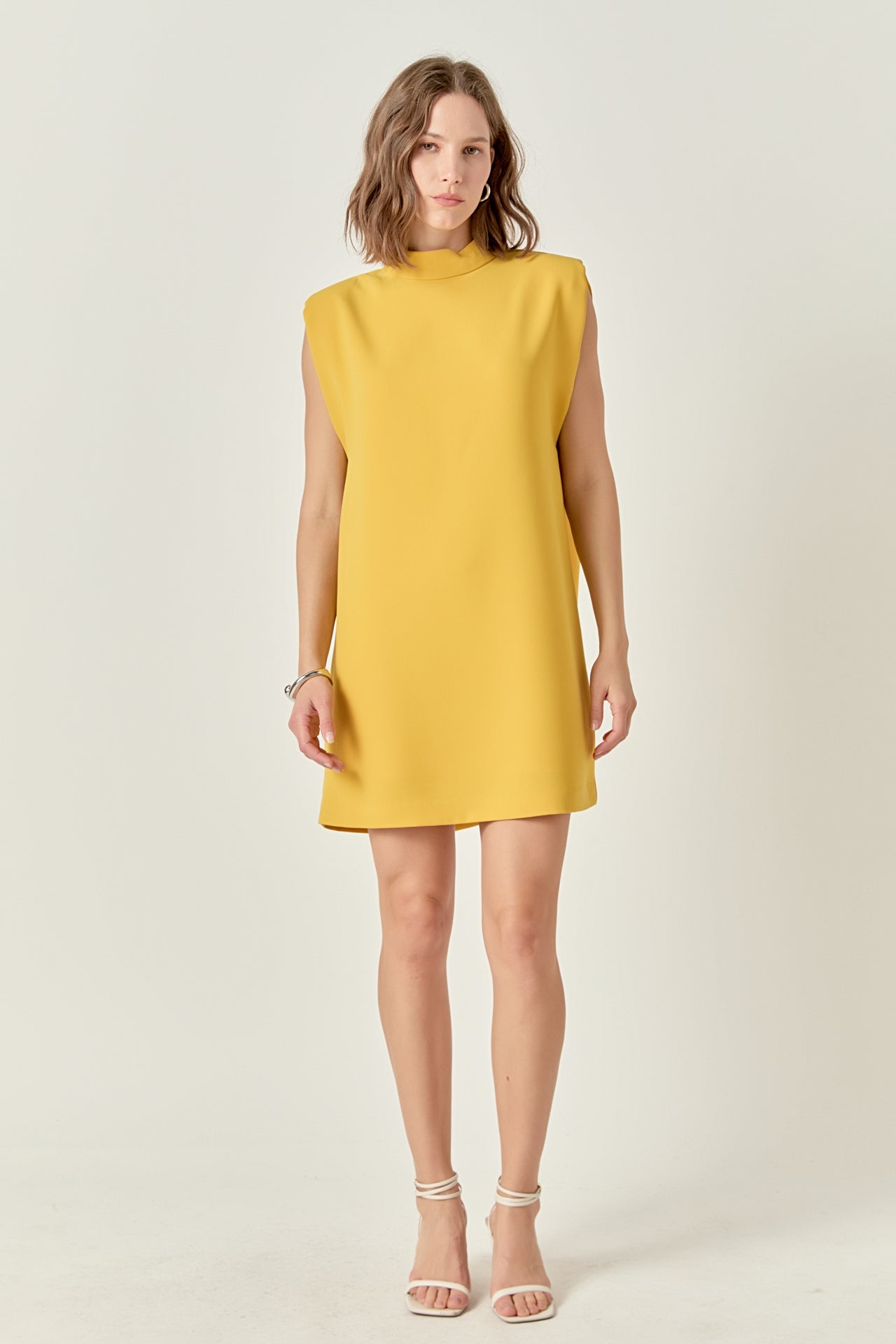ENGLISH FACTORY - Mock Neck Shift Dress - DRESSES available at Objectrare