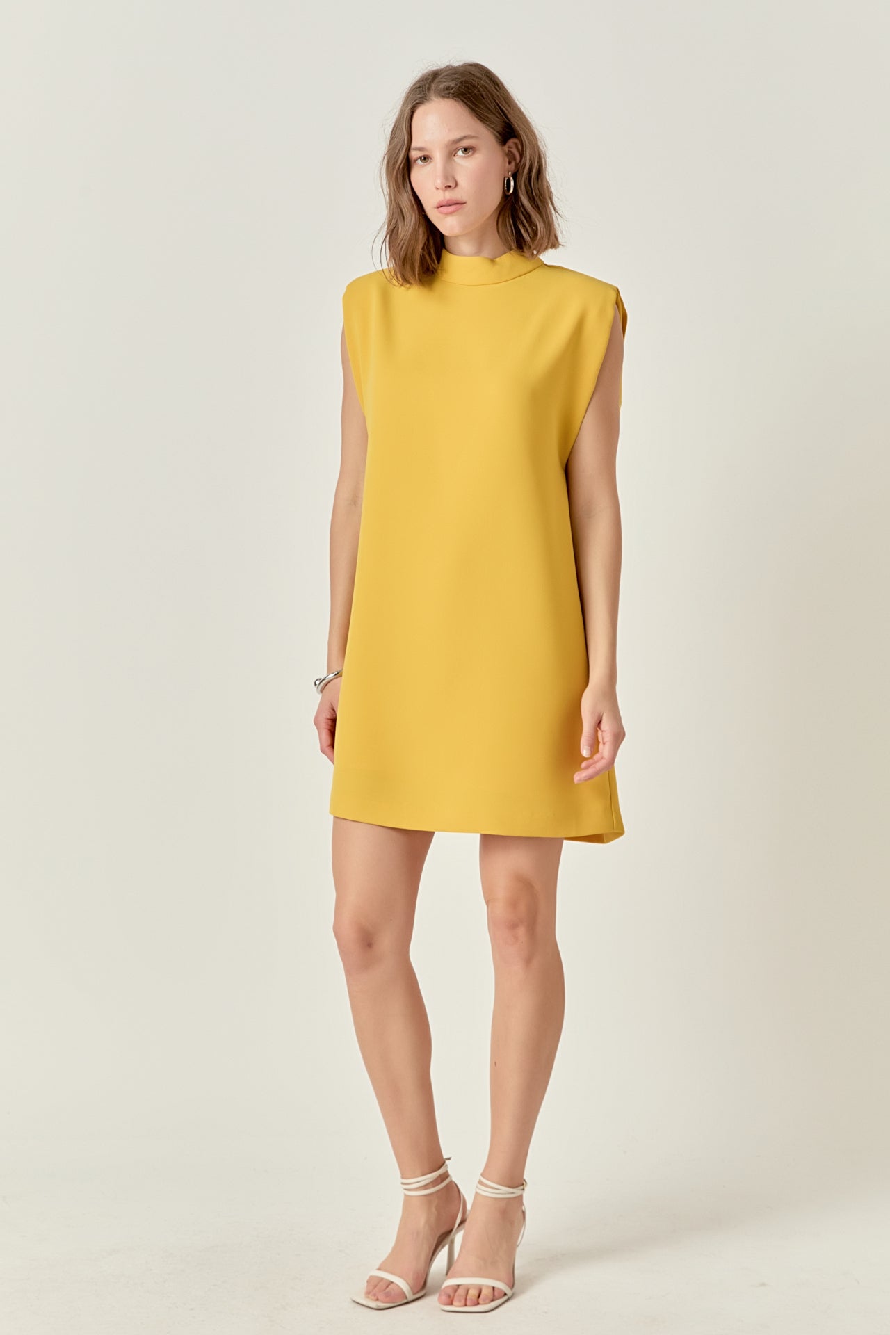 ENGLISH FACTORY - Mock Neck Shift Dress - DRESSES available at Objectrare