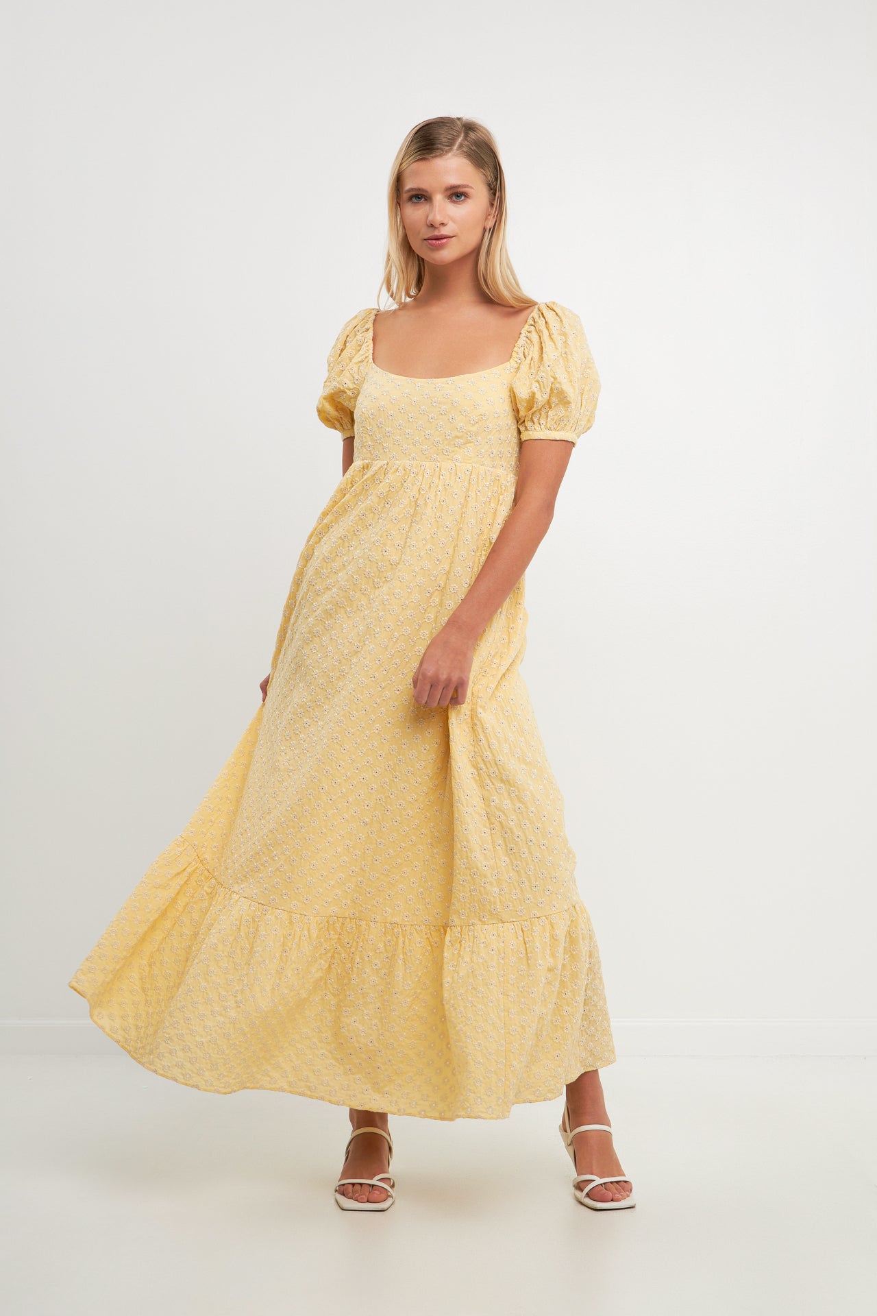 FREE THE ROSES - Floral Embroidered Maxi Dress - DRESSES available at Objectrare