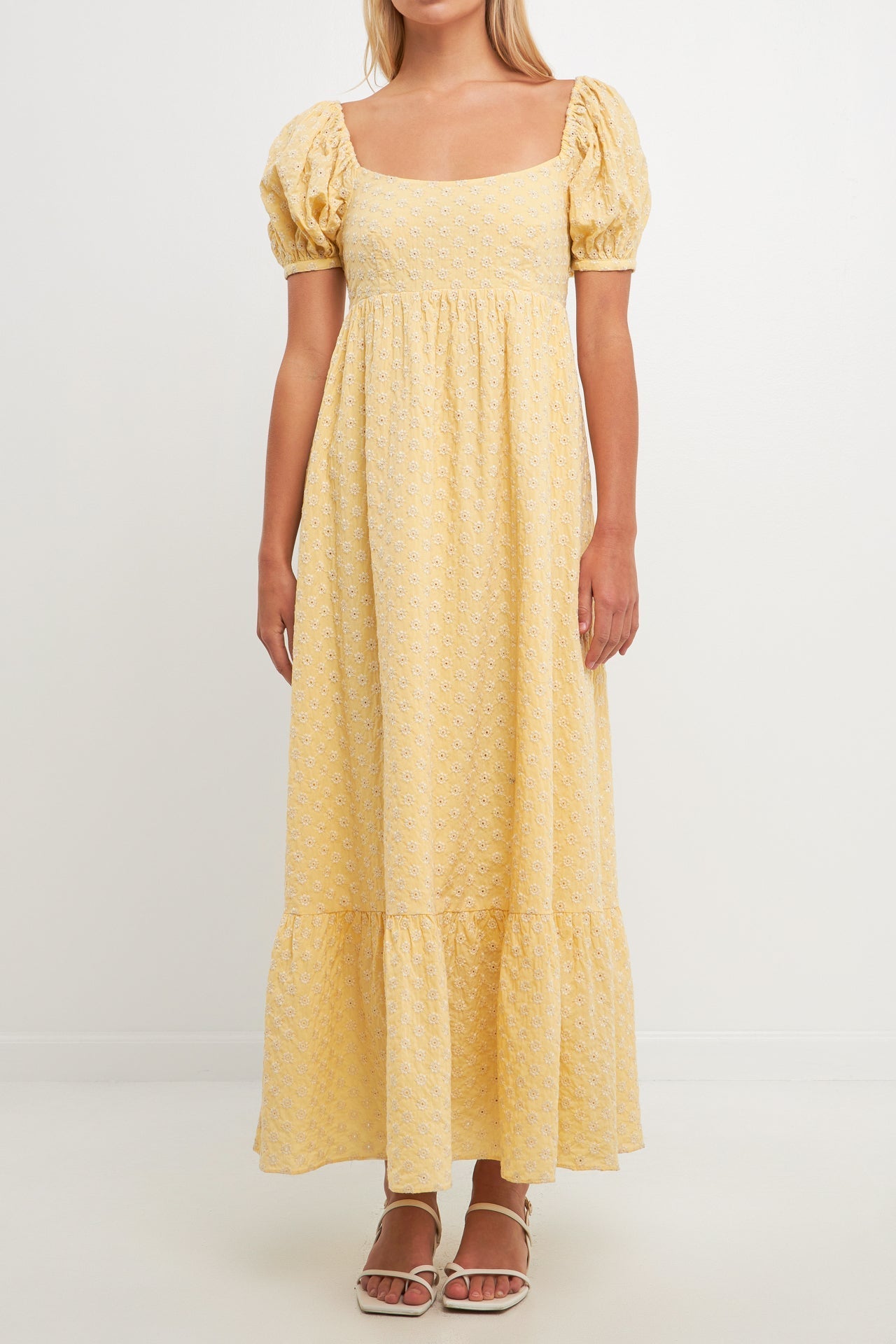 FREE THE ROSES - Floral Embroidered Maxi Dress - DRESSES available at Objectrare