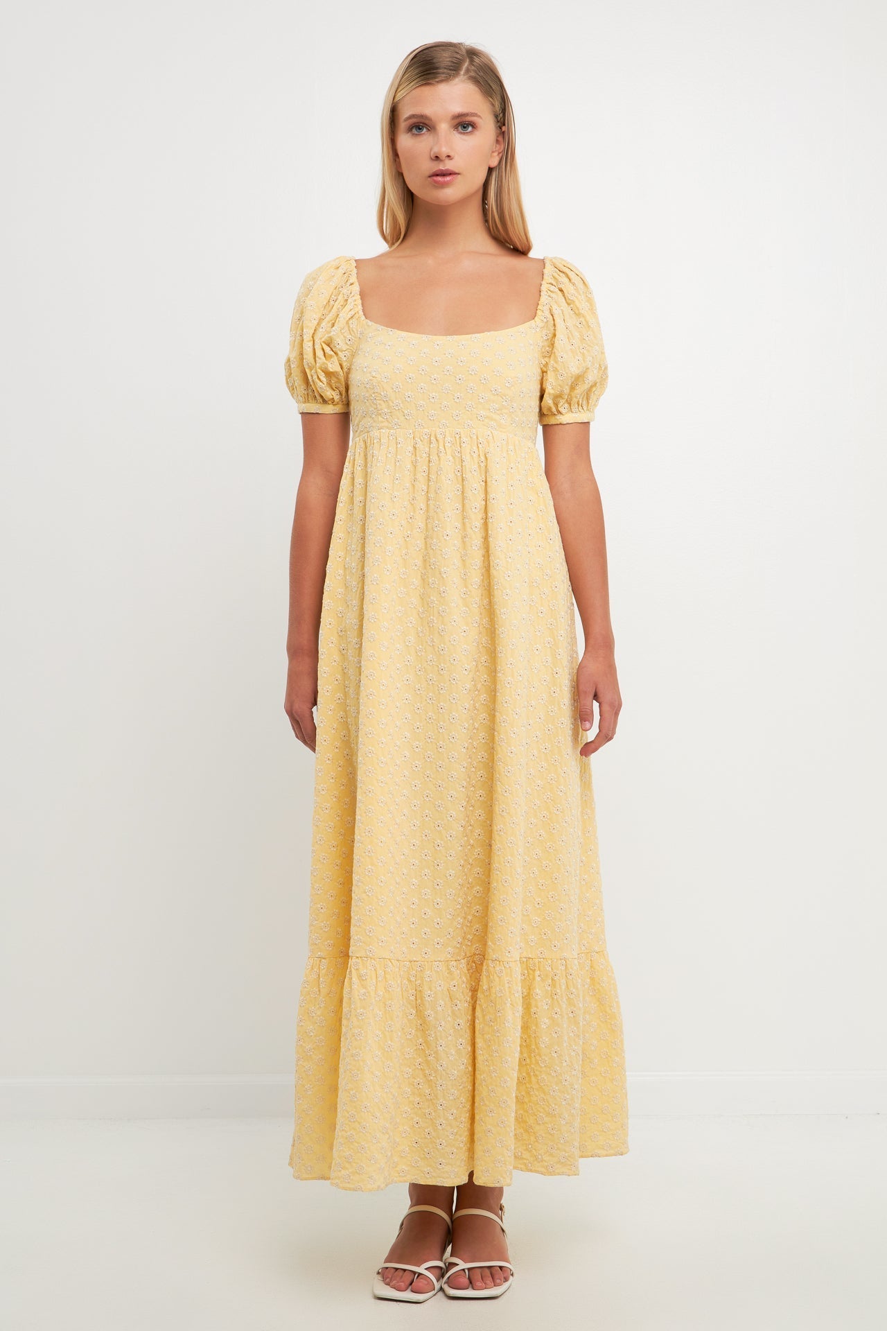 FREE THE ROSES - Floral Embroidered Maxi Dress - DRESSES available at Objectrare