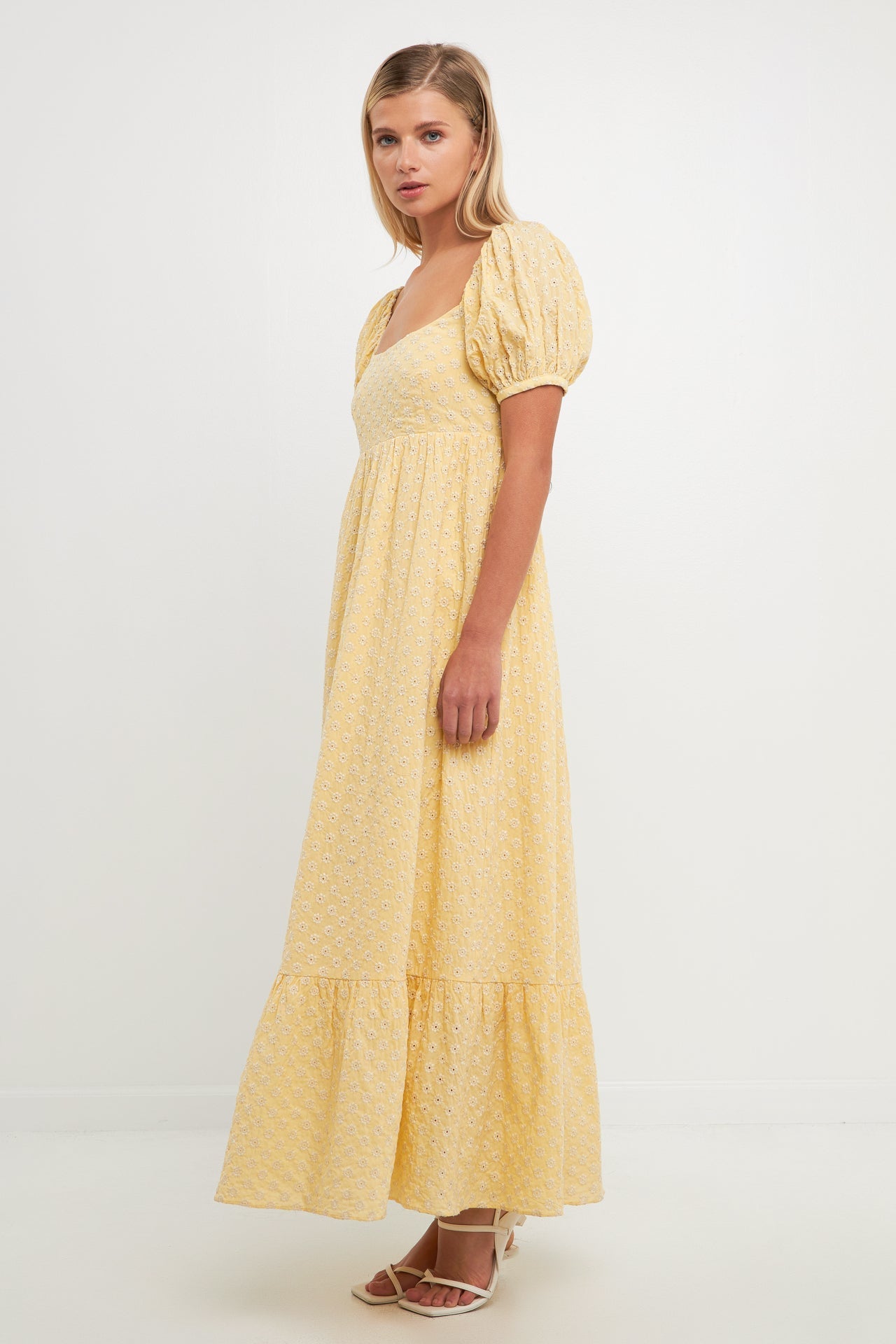 FREE THE ROSES - Floral Embroidered Maxi Dress - DRESSES available at Objectrare