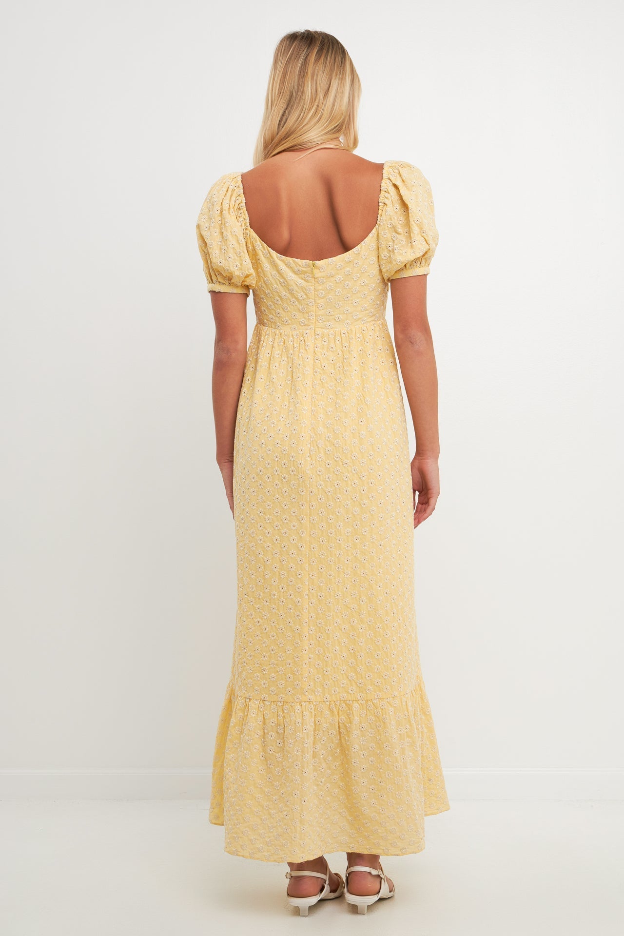 FREE THE ROSES - Floral Embroidered Maxi Dress - DRESSES available at Objectrare