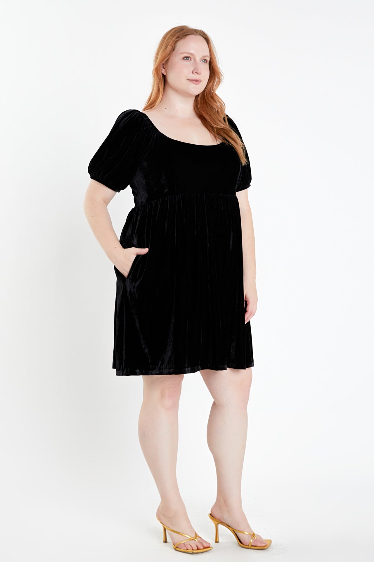 ENGLISH FACTORY - Velvet Scoop Neck Midi Dress - DRESSES available at Objectrare