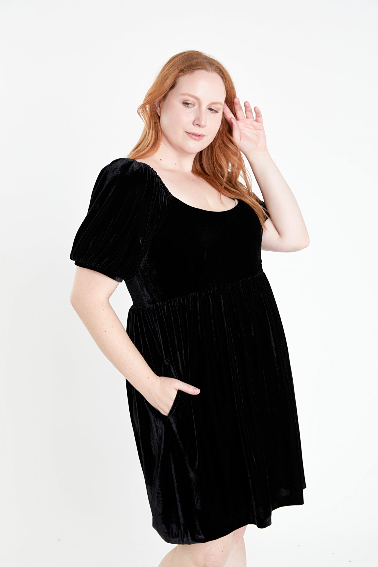 ENGLISH FACTORY - Velvet Scoop Neck Midi Dress - DRESSES available at Objectrare