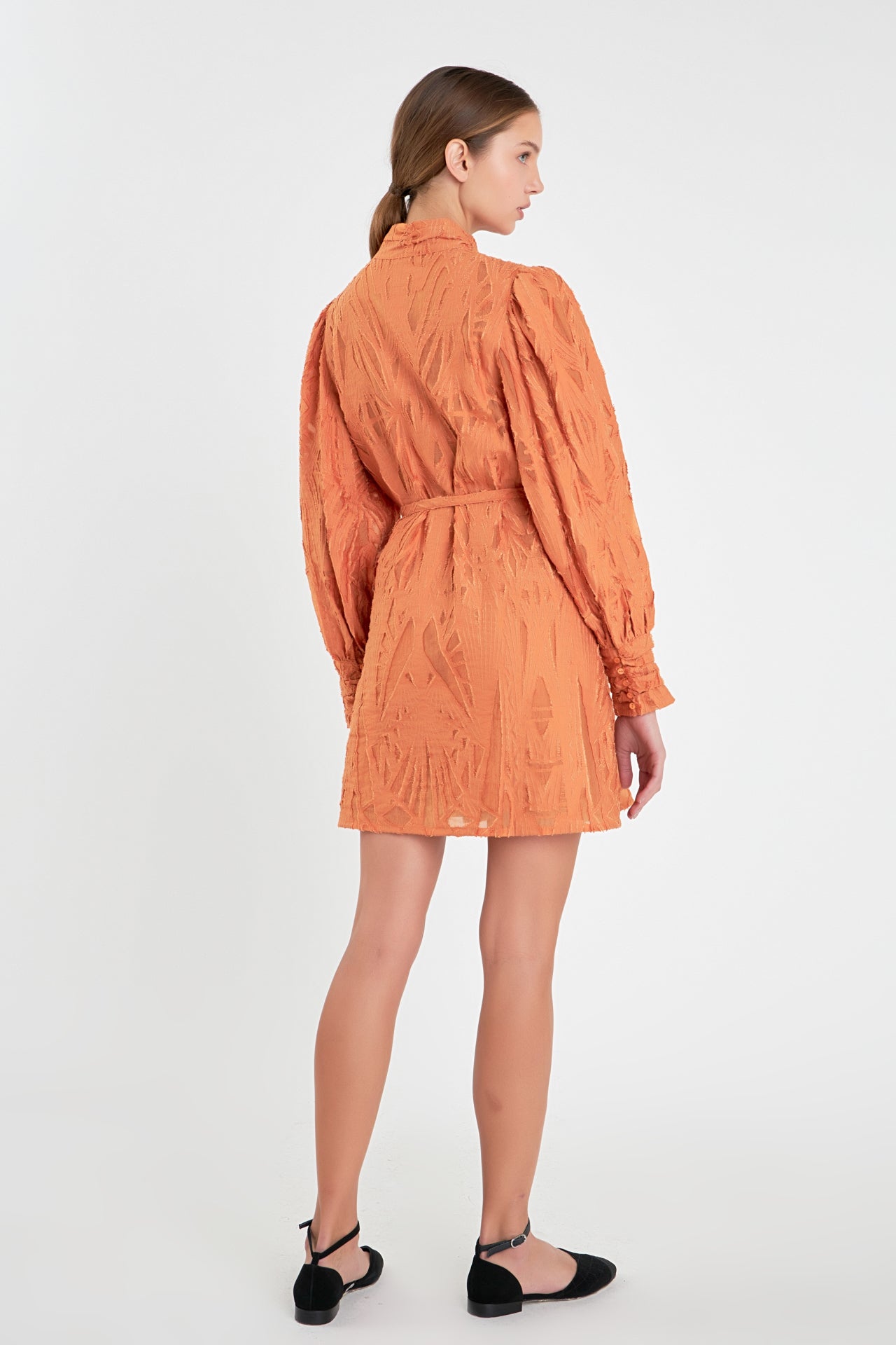 ENGLISH FACTORY - Burnout Organza Mini Tie Dress - DRESSES available at Objectrare