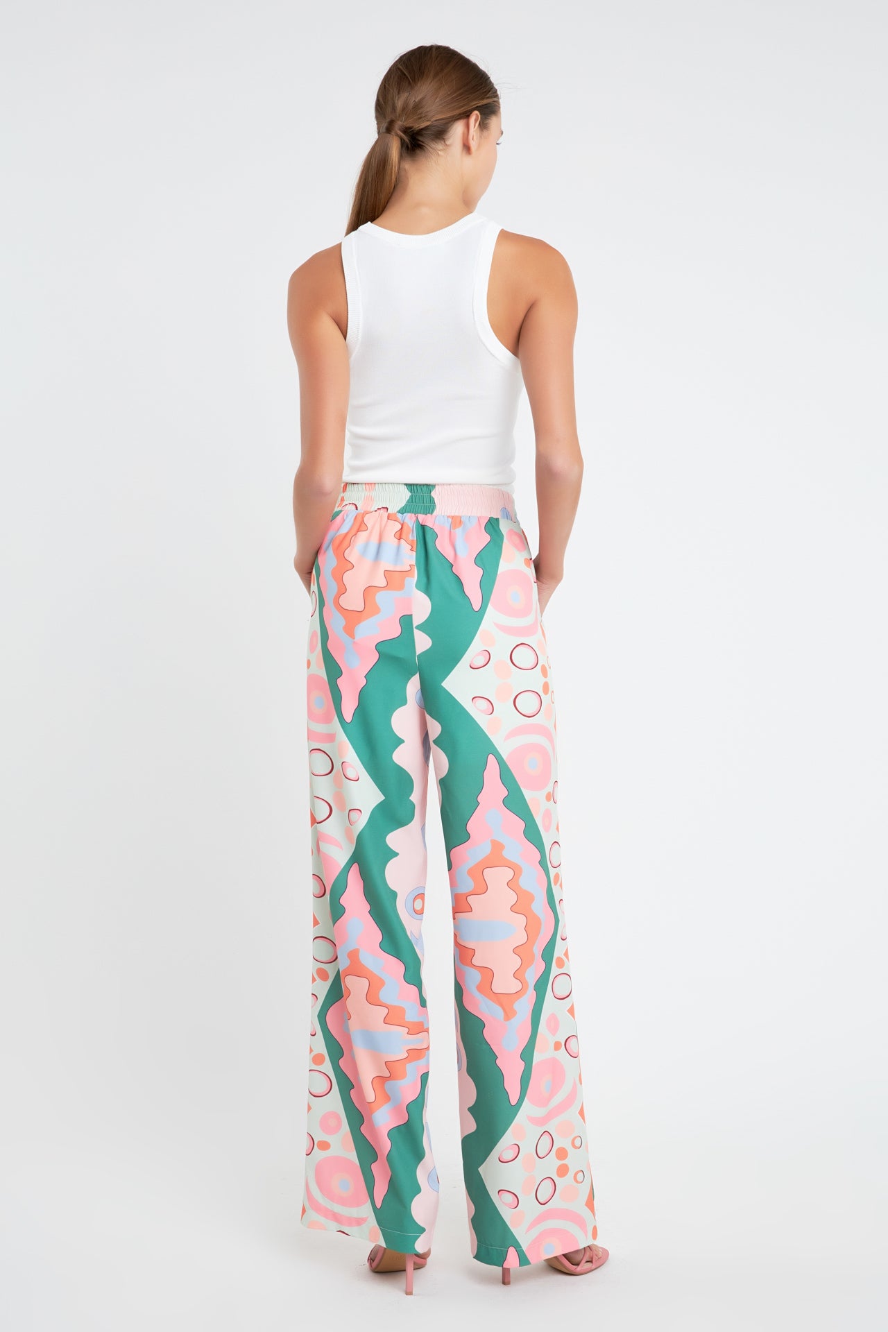 ENGLISH FACTORY - Print Wide Leg Pants - PANTS available at Objectrare