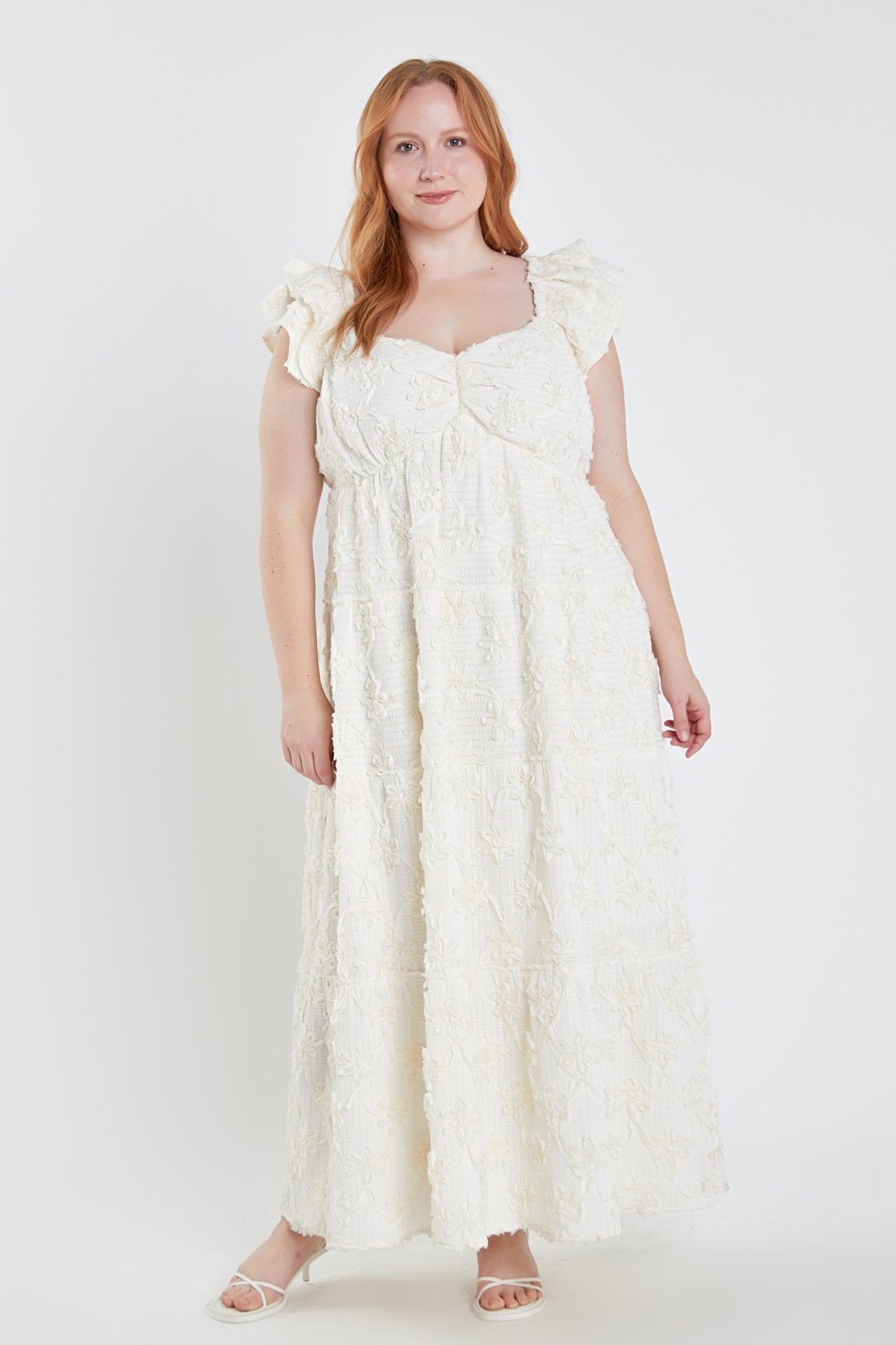 Ribbon Embroidered Maxi Dress Ribbon Embroidered Maxi Dress