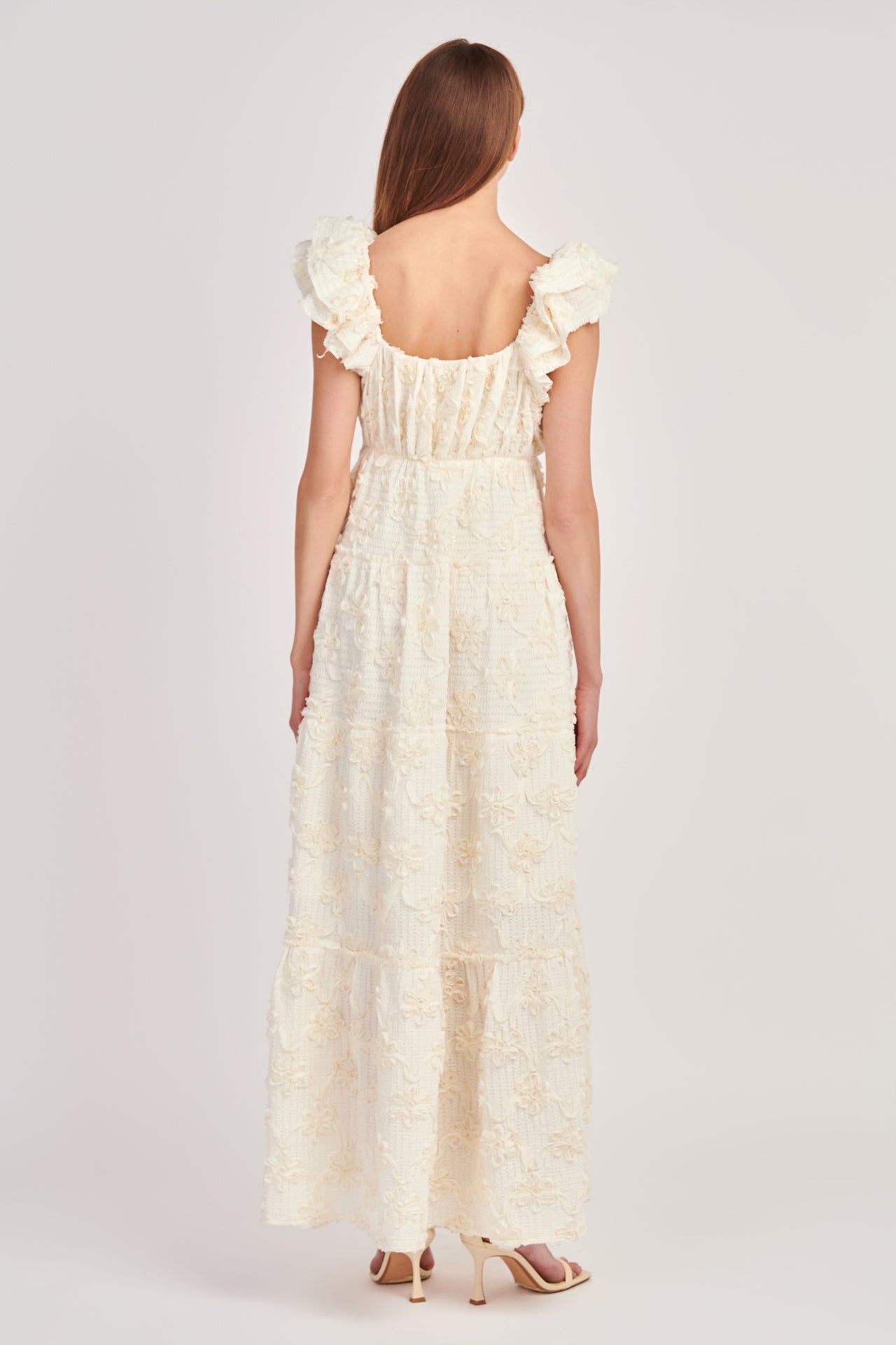 ENGLISH FACTORY - Ribbon Embroidered Maxi Dress - DRESSES available at Objectrare