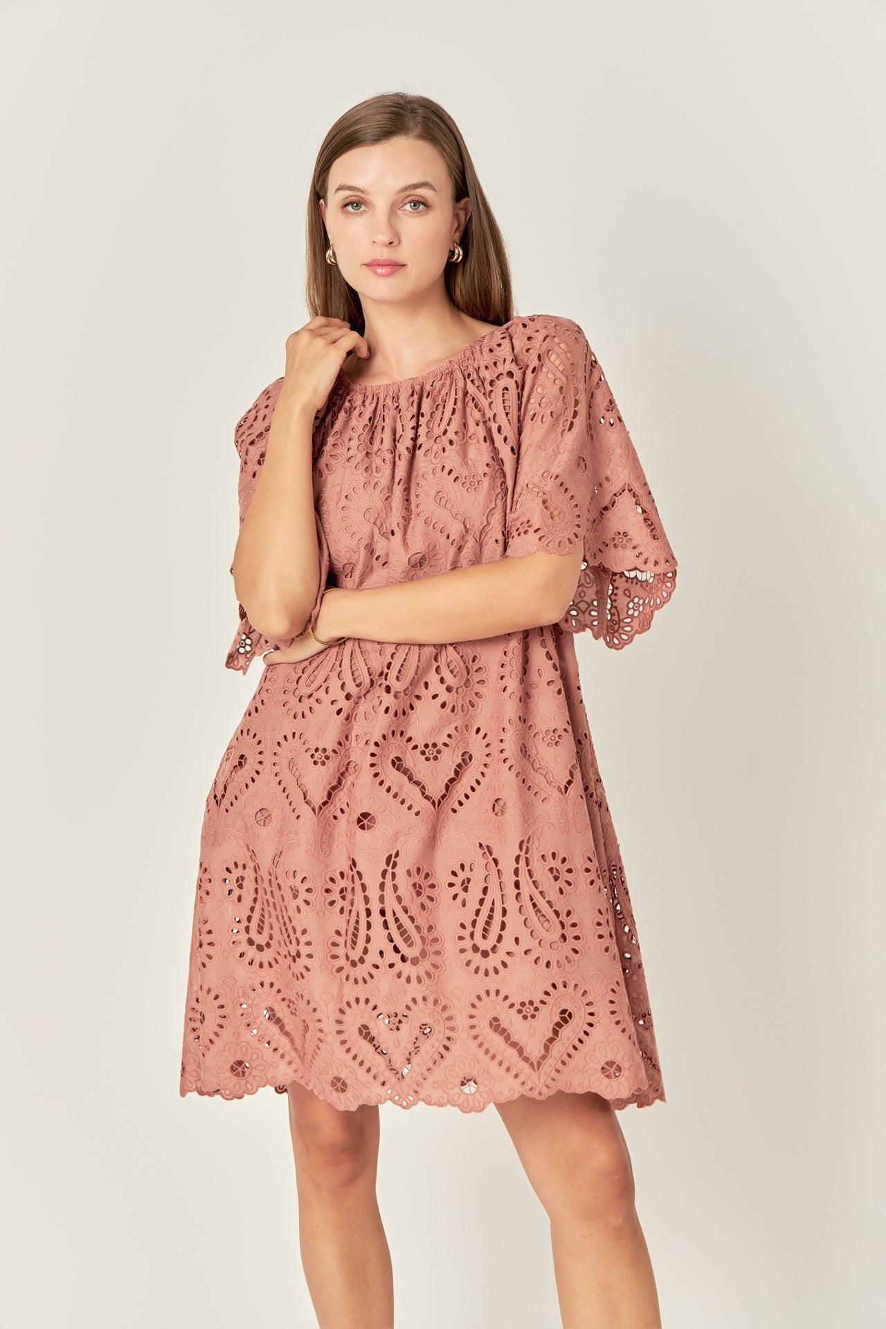 ENGLISH FACTORY - Paisley Embroidered Mini Dress - DRESSES available at Objectrare