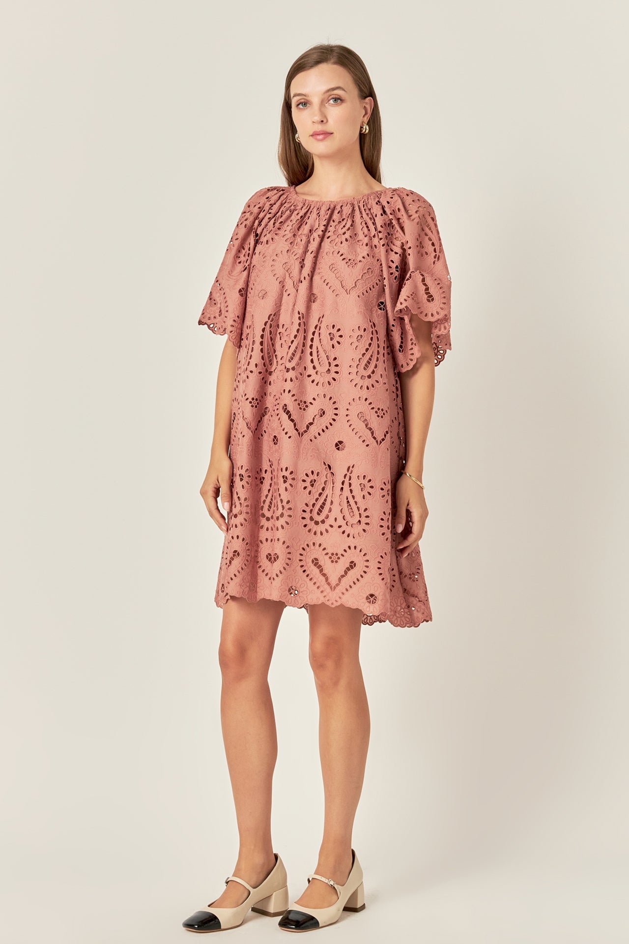 ENGLISH FACTORY - Paisley Embroidered Mini Dress - DRESSES available at Objectrare
