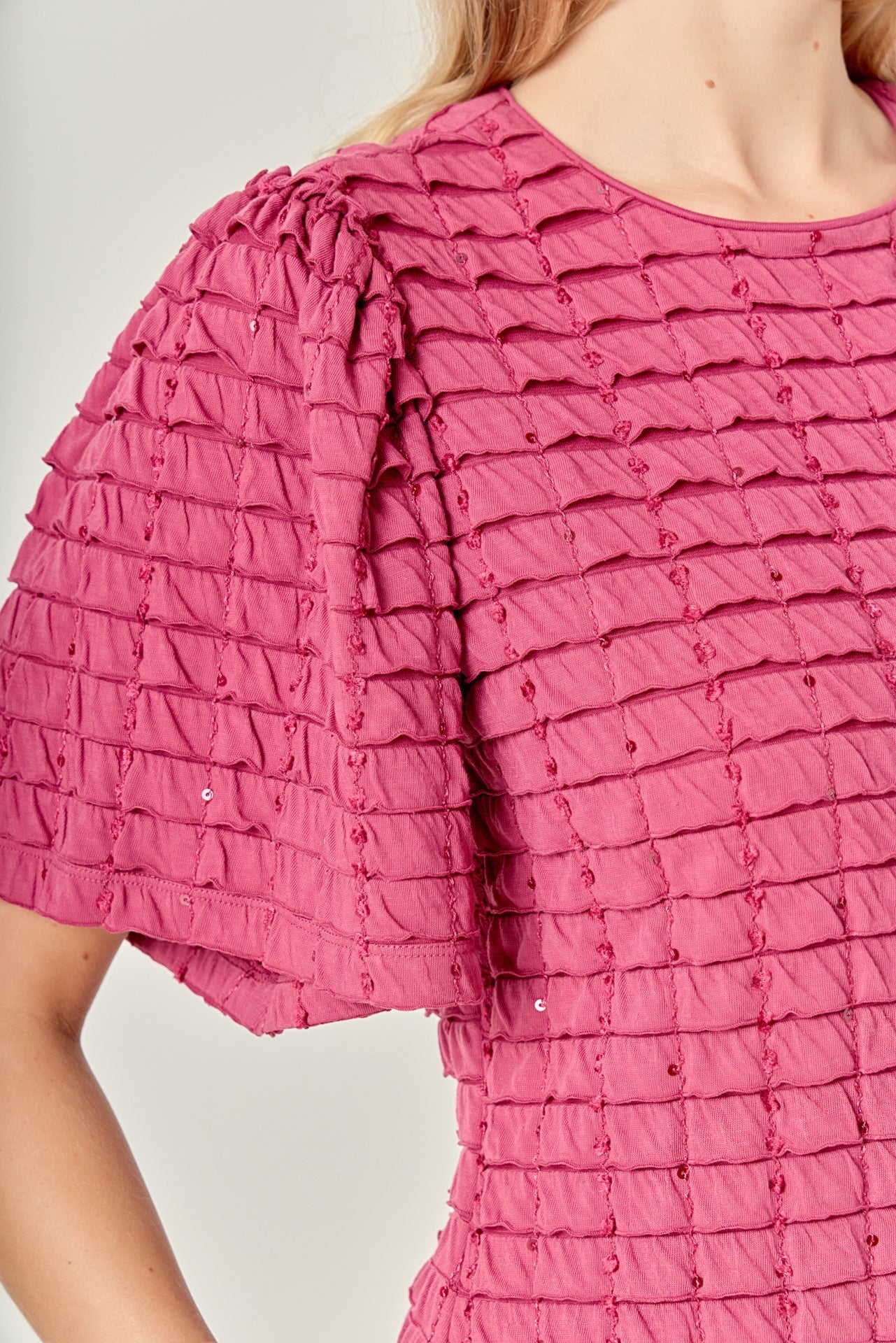 ENGLISH FACTORY - Tiered Jersey Mini Dress With Embroidery - DRESSES available at Objectrare