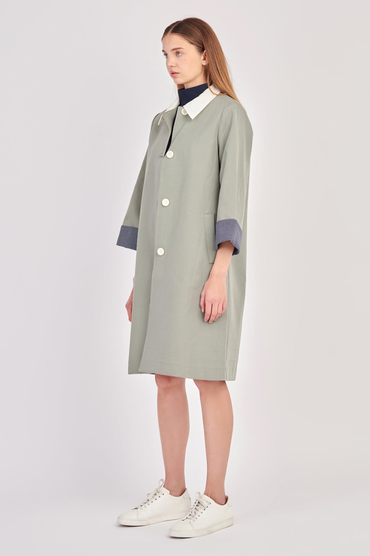 ENGLISH FACTORY - Trench Coat With Plaid Lining - COATS available at Objectrare
